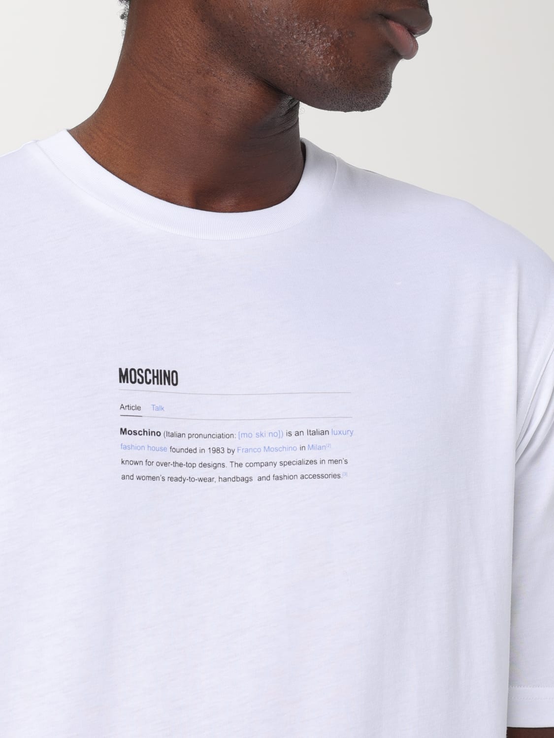 MOSCHINO COUTURE T-SHIRT: T-shirt men Moschino Couture, White - Img 4