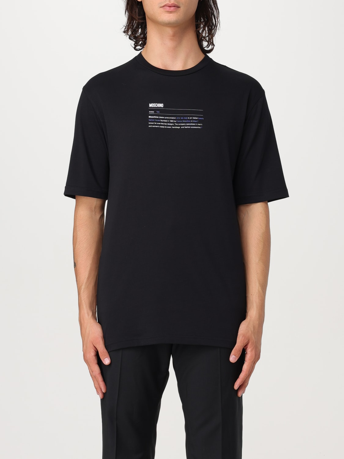 MOSCHINO COUTURE T-SHIRT: T-shirt men Moschino Couture, Black - Img 1