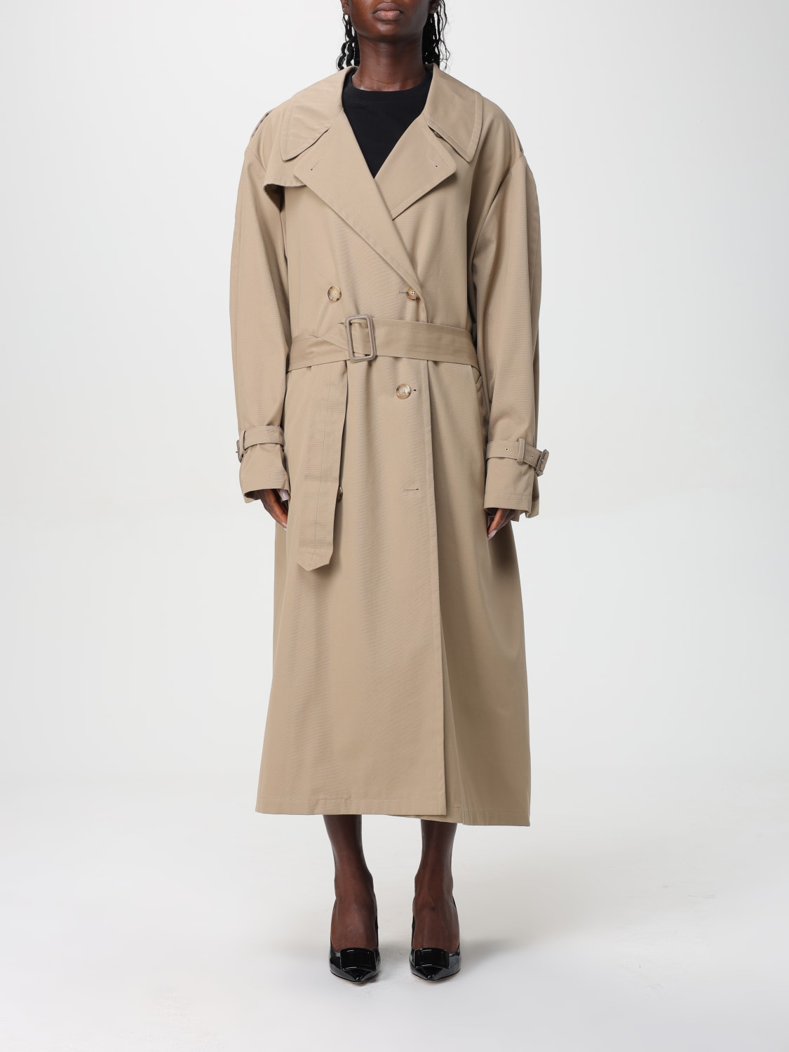 MOSCHINO COUTURE TRENCH: Trench Moschino Couture in misto cotone , Beige - Img 1