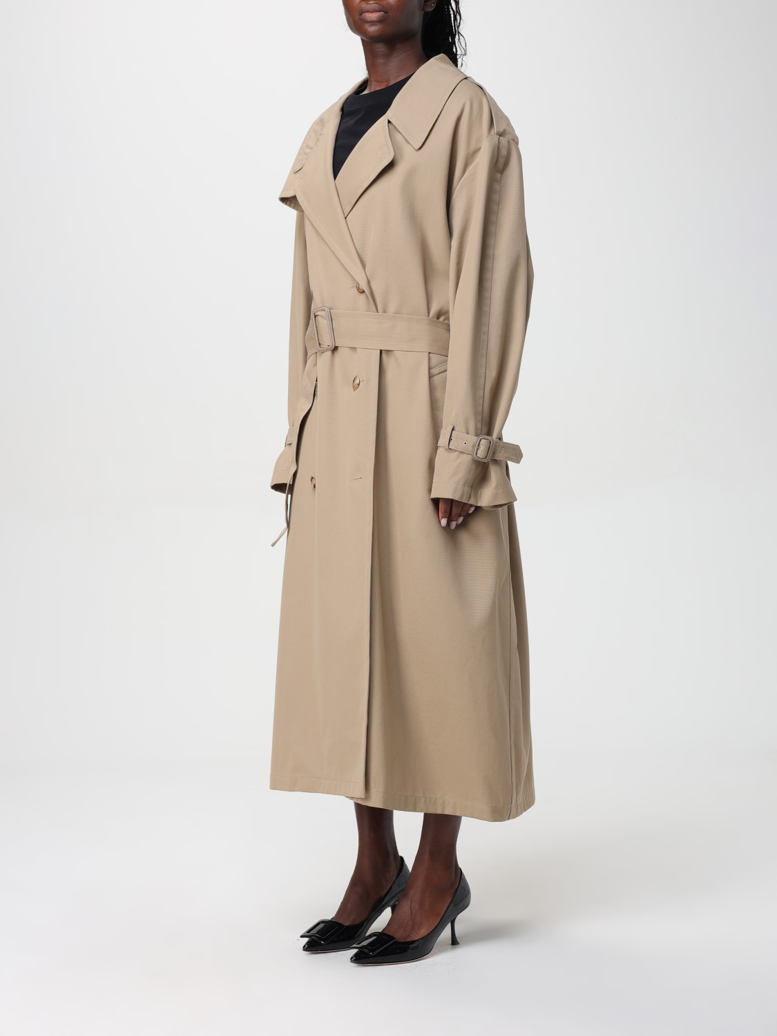 MOSCHINO COUTURE TRENCH: Trench Moschino Couture in misto cotone , Beige - Img 4