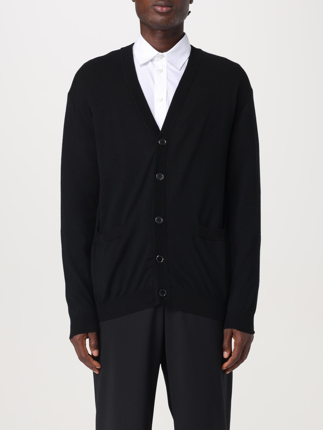 MOSCHINO COUTURE CARDIGAN: Pull homme Moschino Couture, Noir - Img 1