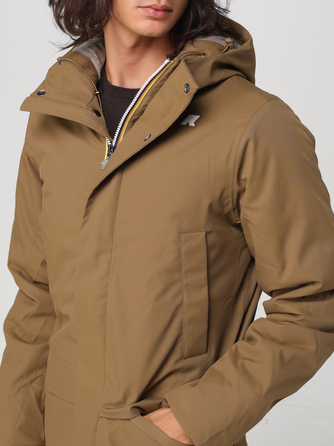 K-WAY JACKET: Jacket men K-way, Brown - Img 4