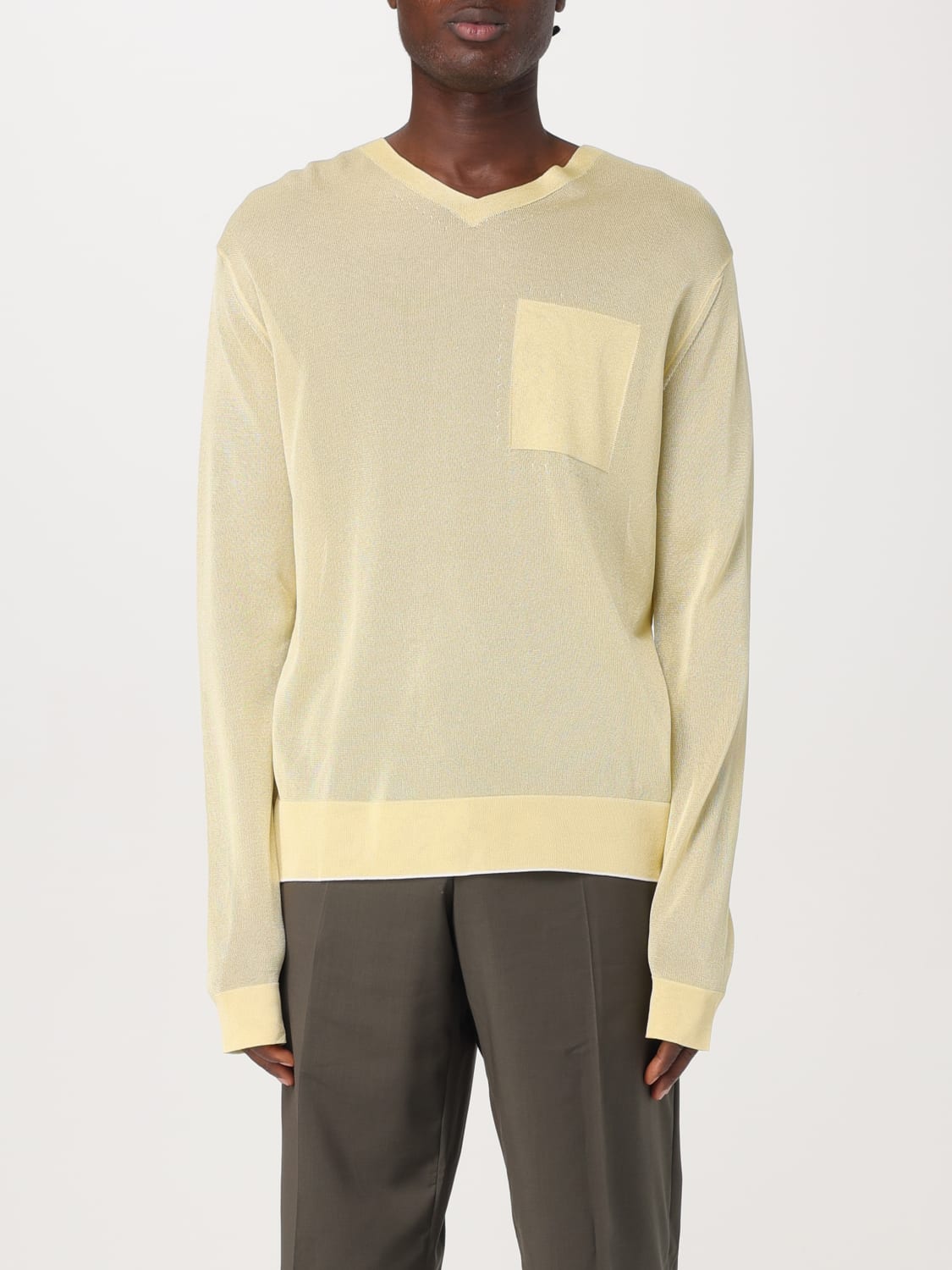 JACQUEMUS SWEATER: Sweater men Jacquemus, Yellow - Img 1