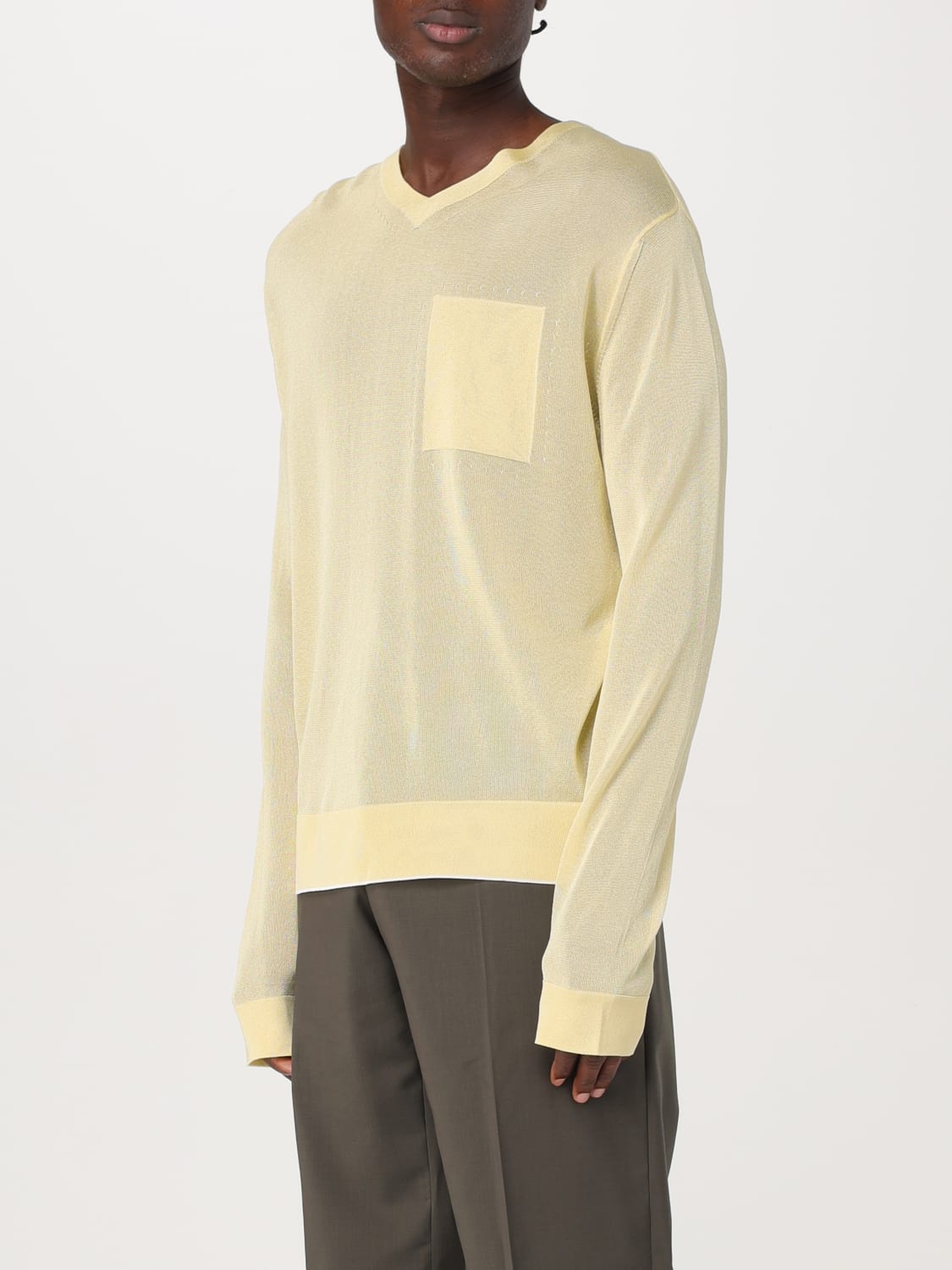 JACQUEMUS SWEATER: Sweater men Jacquemus, Yellow - Img 4