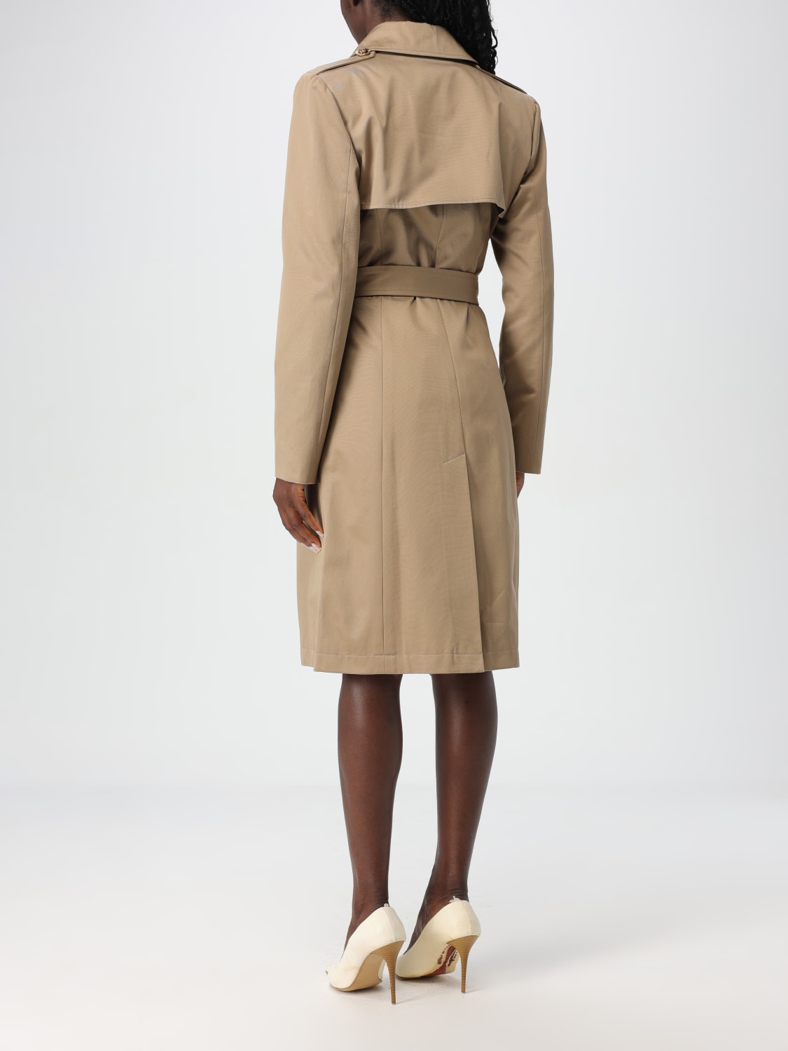 VERSACE TRENCH: Trench a doppiopetto Versace, Beige - Img 2