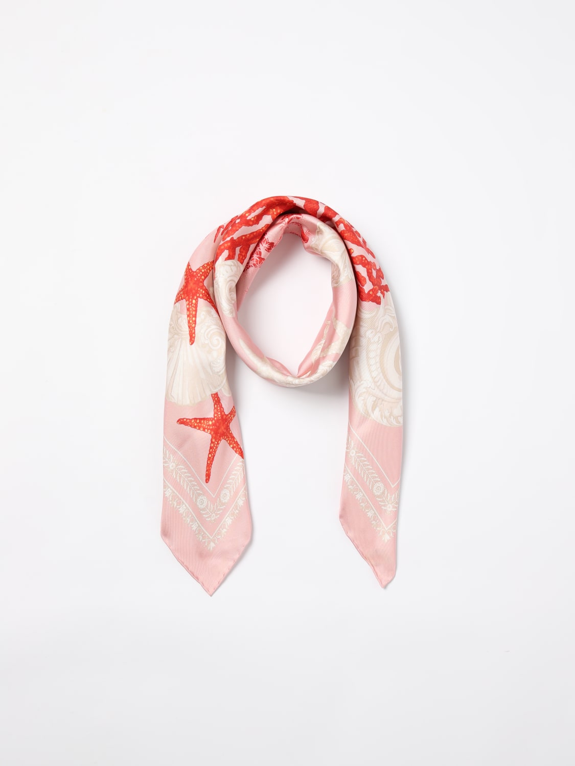 VERSACE NECK SCARF: Scarf woman Versace, Pink - Img 2