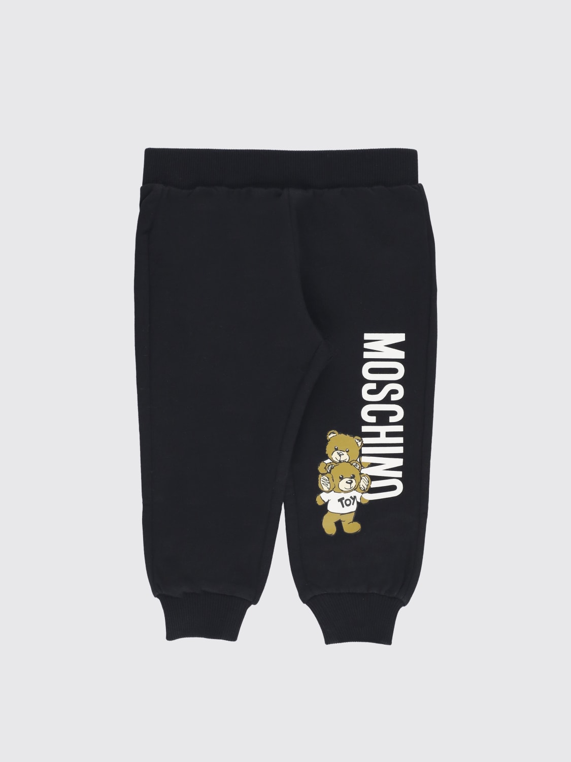 MOSCHINO 裤子: 裤子 儿童 Moschino, 黑色 - Img 1