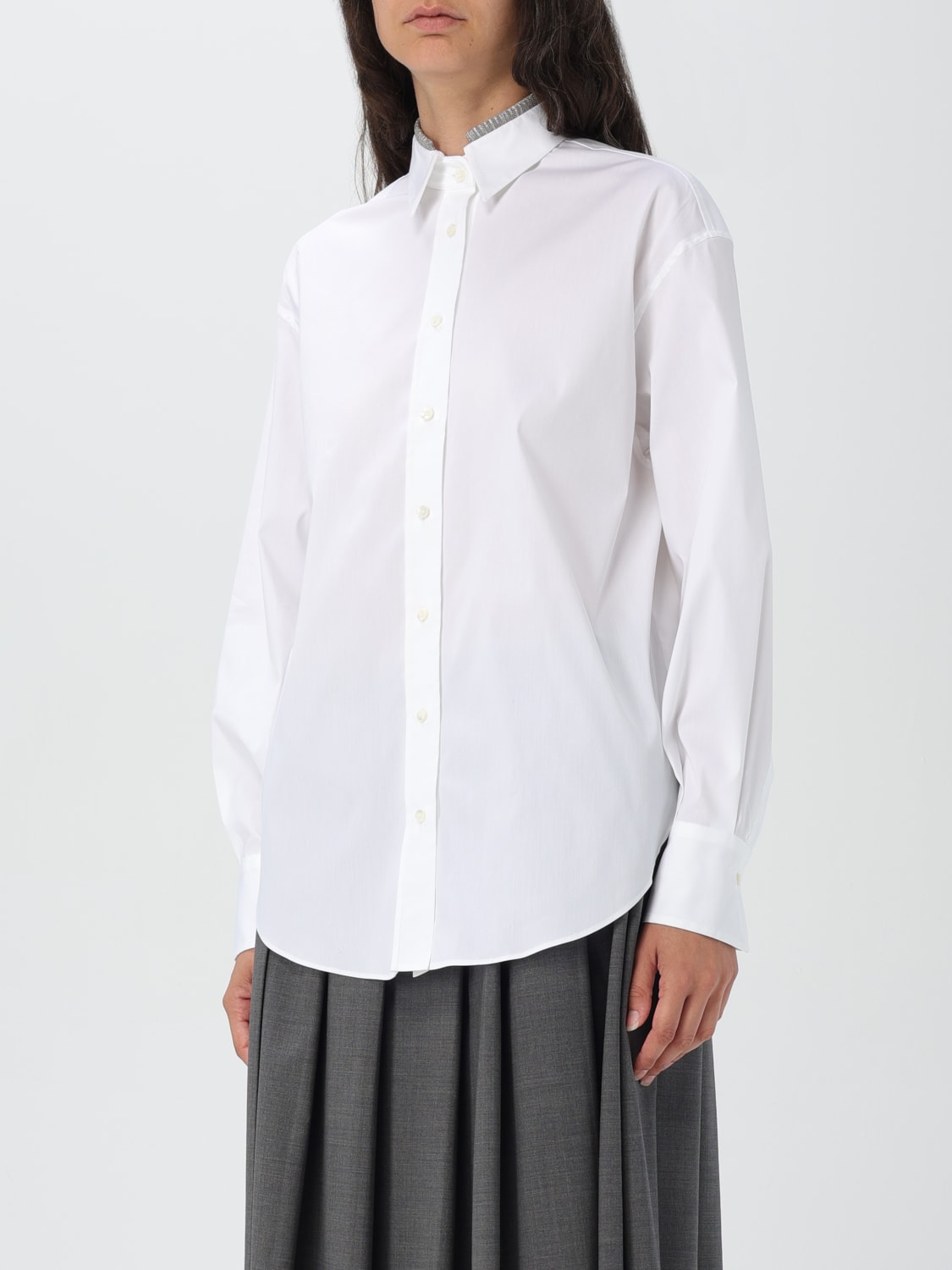 BRUNELLO CUCINELLI SHIRT: Top woman Brunello Cucinelli, White - Img 4