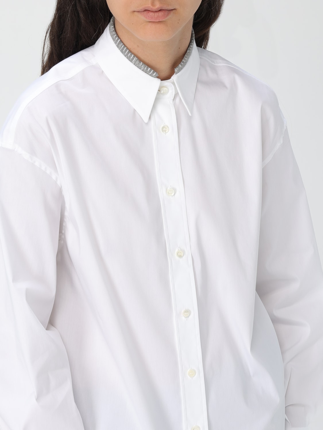 BRUNELLO CUCINELLI SHIRT: Top woman Brunello Cucinelli, White - Img 5