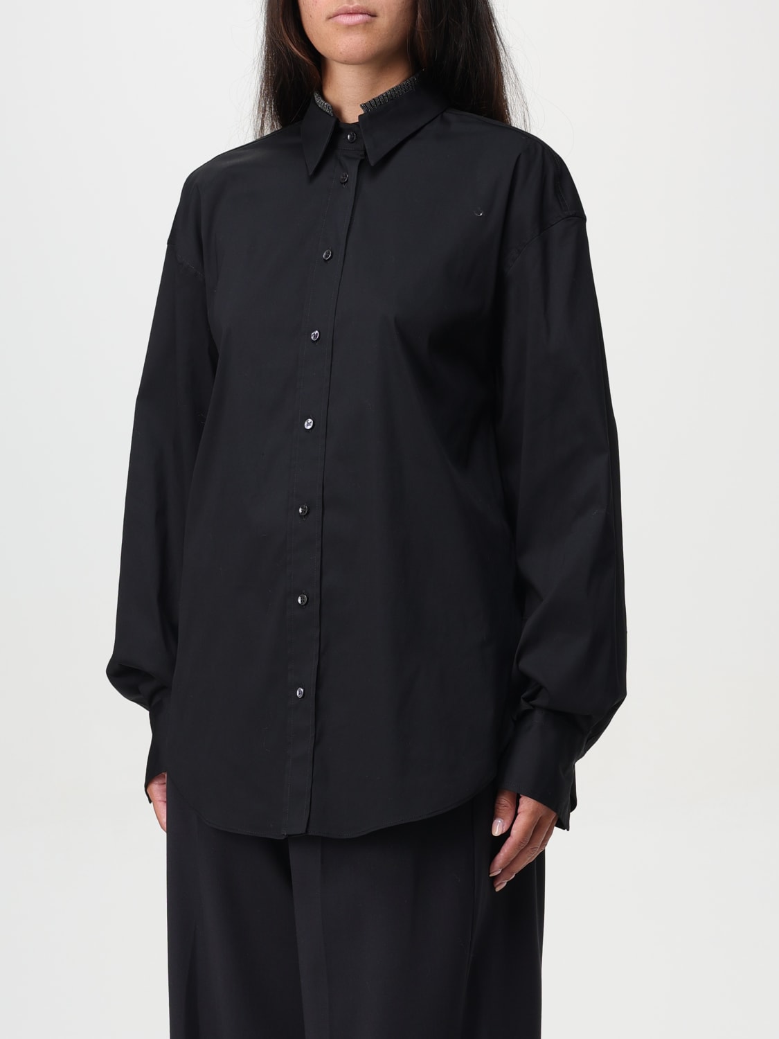 BRUNELLO CUCINELLI SHIRT: Top woman Brunello Cucinelli, Black - Img 4