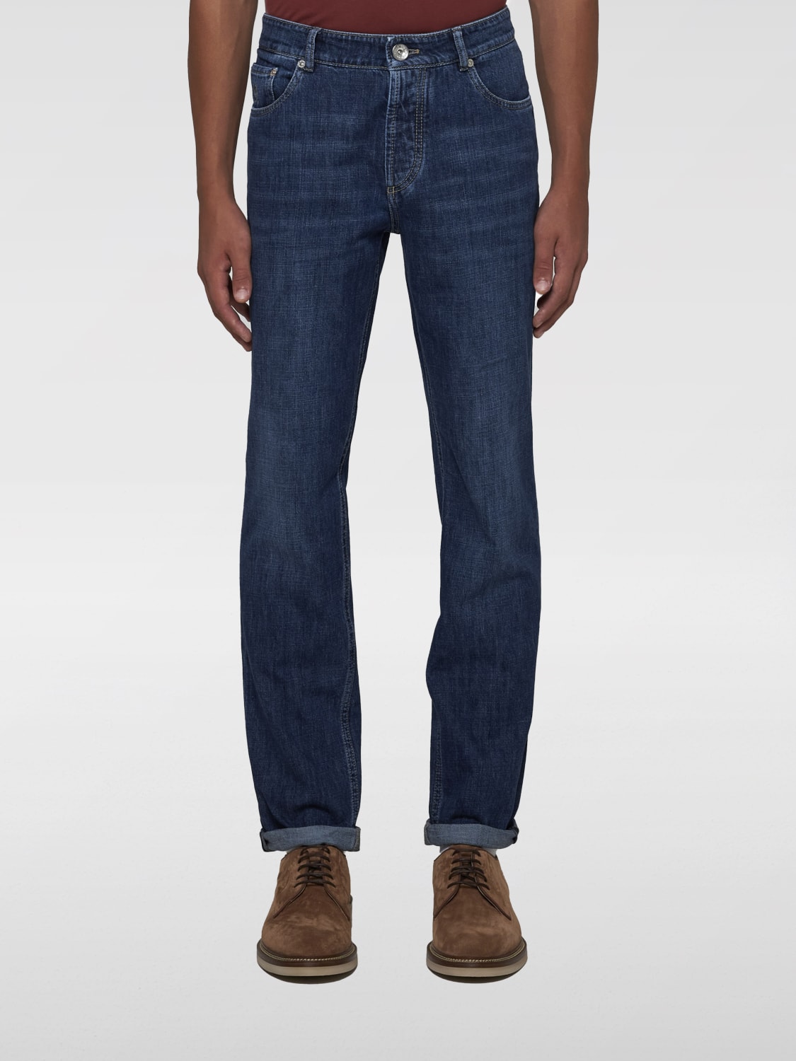 BRUNELLO CUCINELLI JEANS: Pants men Brunello Cucinelli, Denim - Img 1