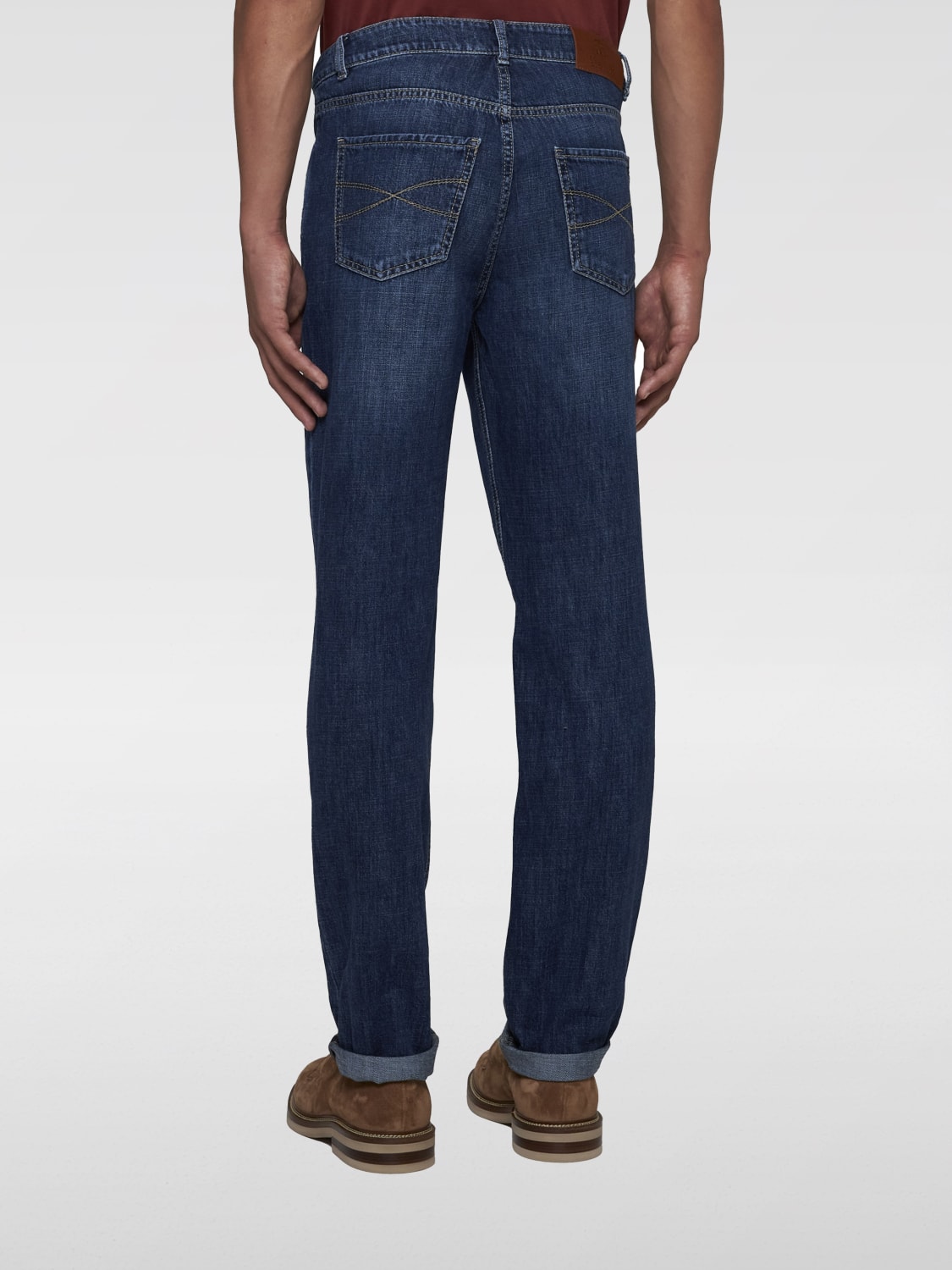 BRUNELLO CUCINELLI JEANS: Pants men Brunello Cucinelli, Denim - Img 2