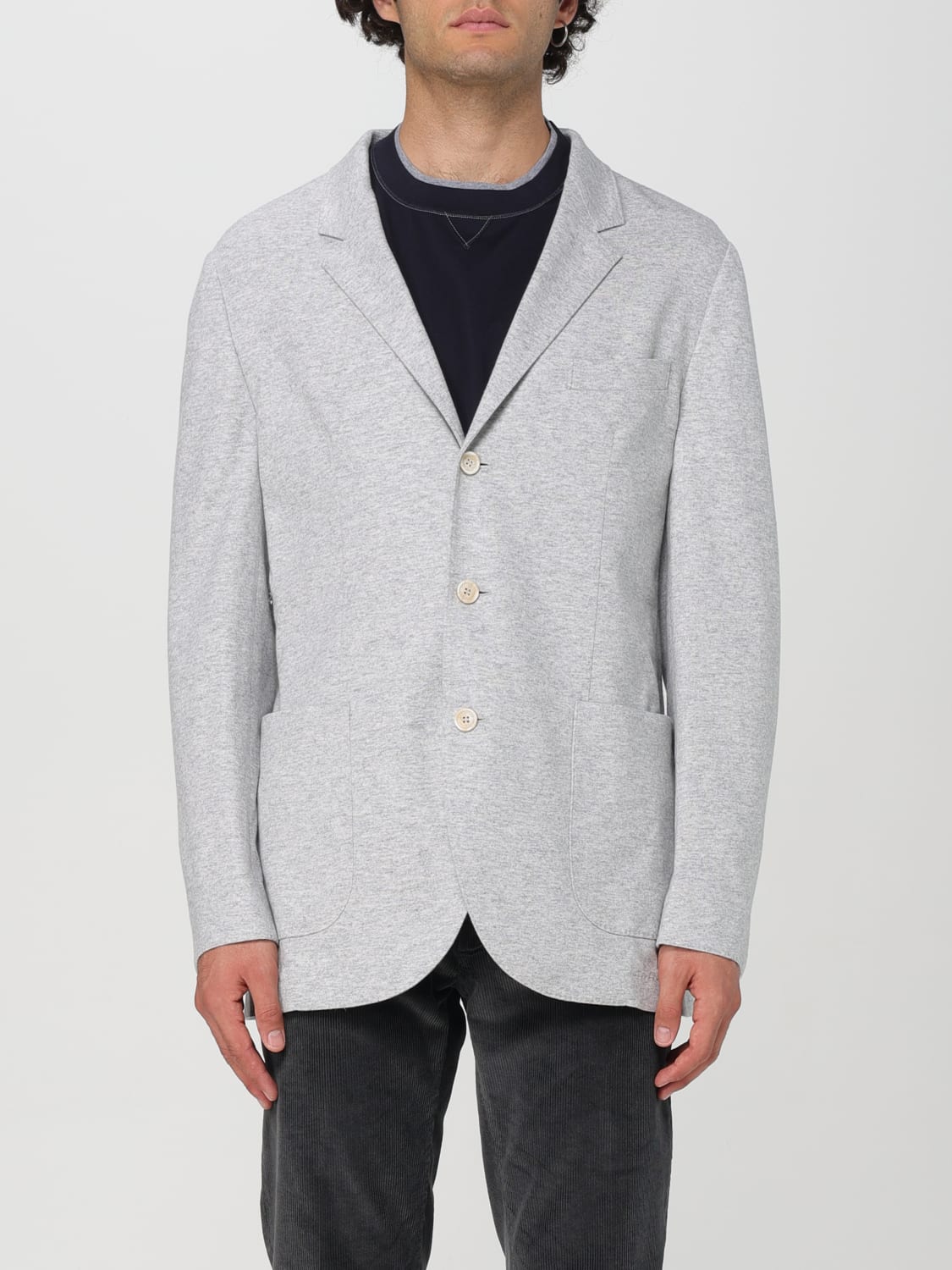 BRUNELLO CUCINELLI BLAZER: Jacket men Brunello Cucinelli, Pearl - Img 1