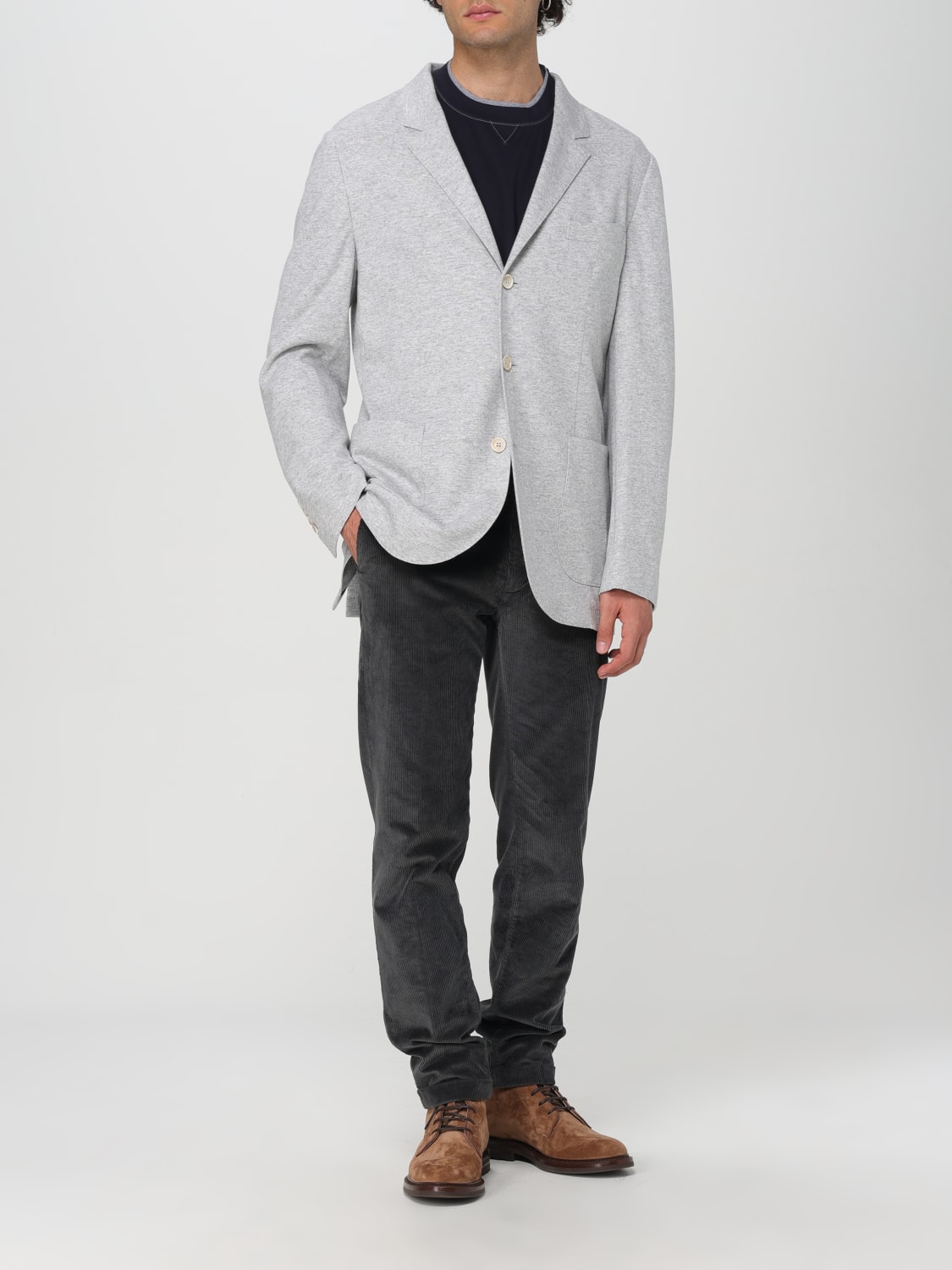 BRUNELLO CUCINELLI BLAZER: Jacket men Brunello Cucinelli, Pearl - Img 2