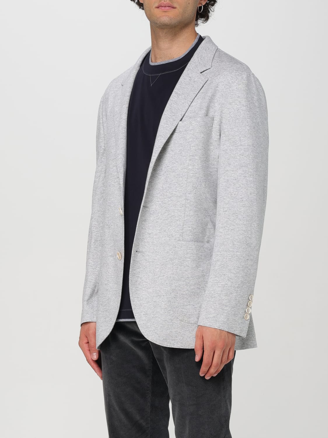 BRUNELLO CUCINELLI BLAZER: Jacket men Brunello Cucinelli, Pearl - Img 4