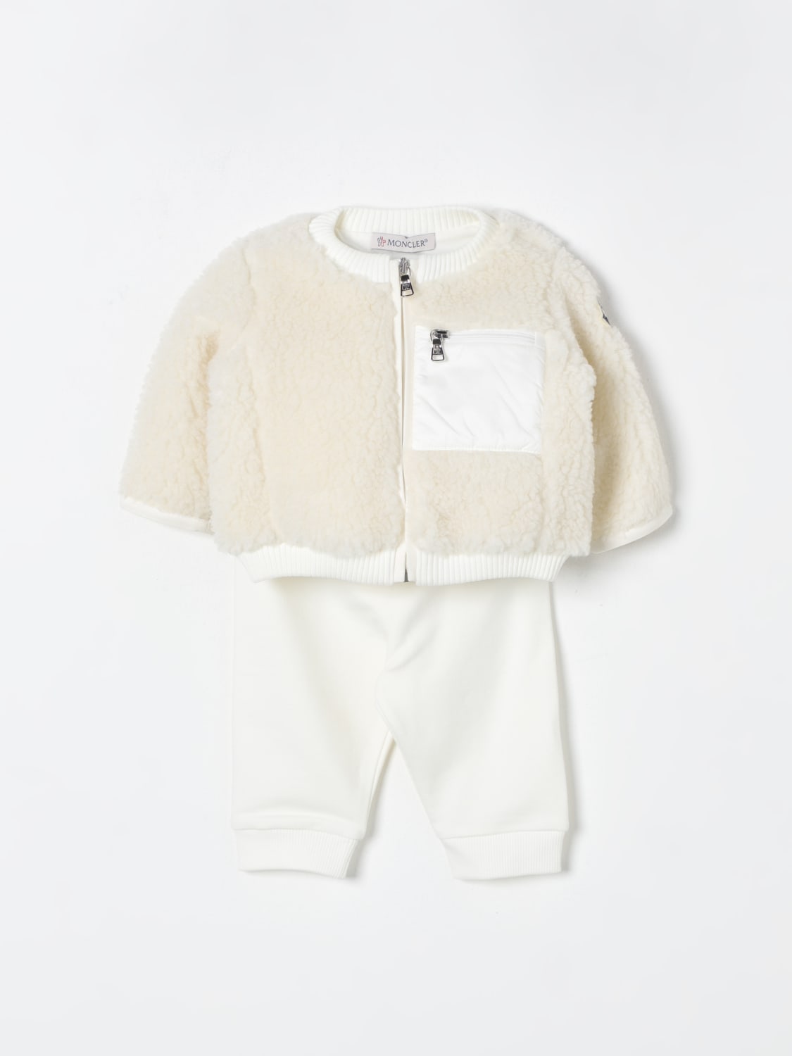 MONCLER COMPLETO: Completo giacca + pantalone Moncler, Bianco - Img 1