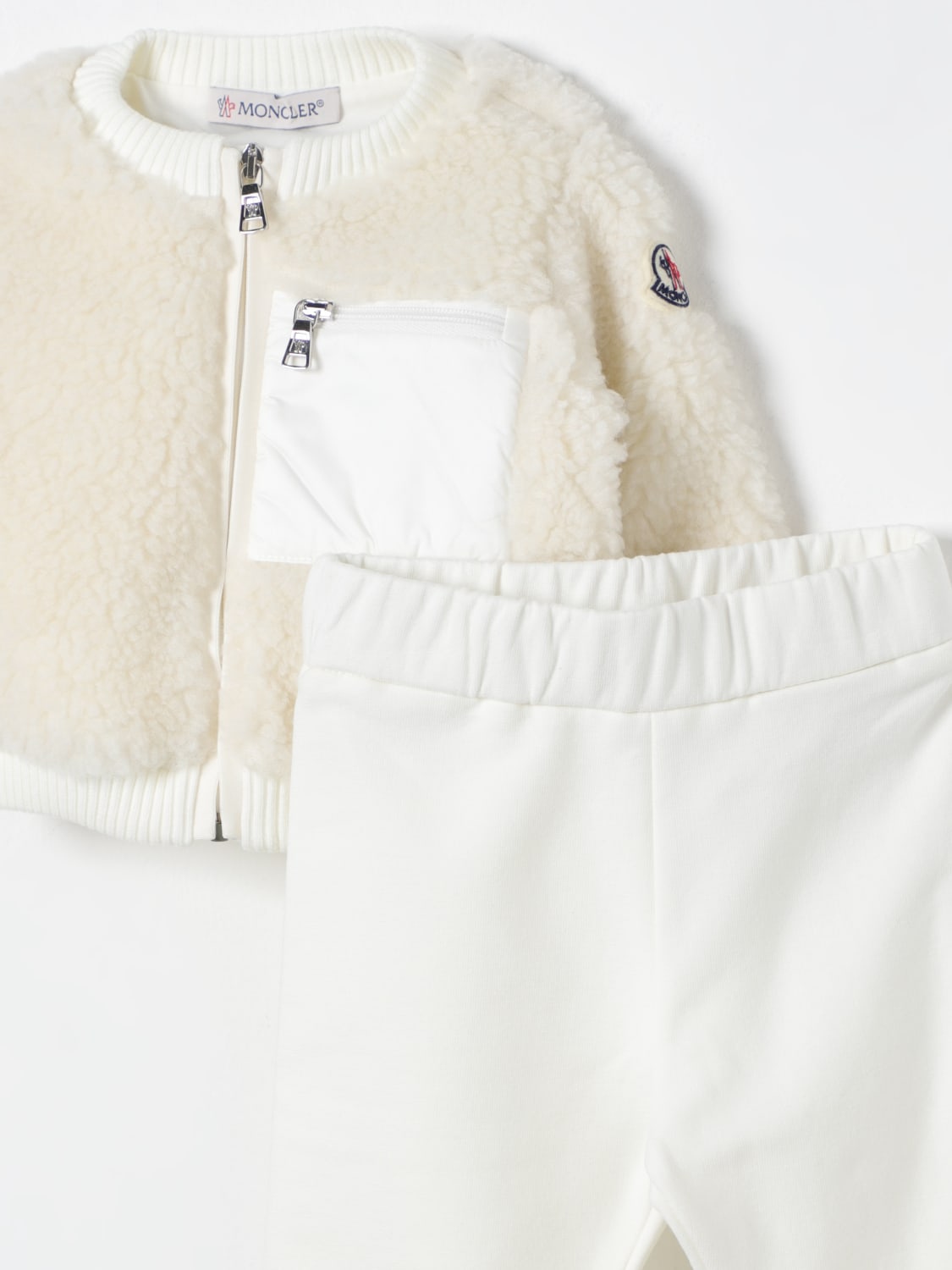 MONCLER COMPLETO: Completo giacca + pantalone Moncler, Bianco - Img 3