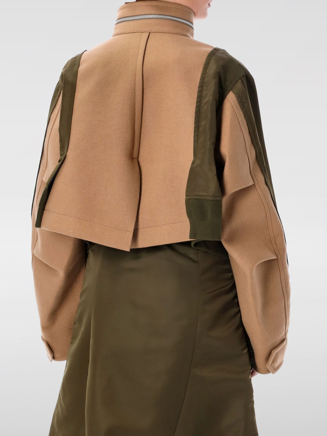 SACAI JACKET: Jacket woman Sacai, Beige - Img 2