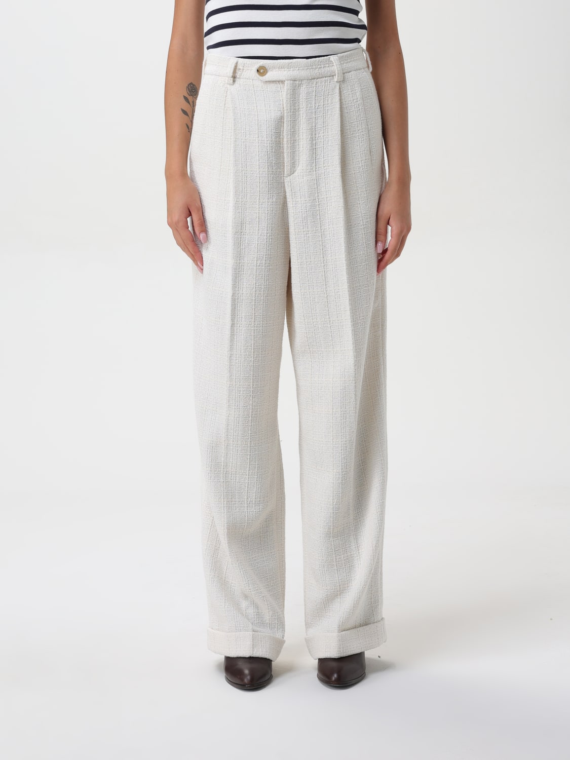 Giglio Pantalone Melissa A.P.C. in tweed misto cotone