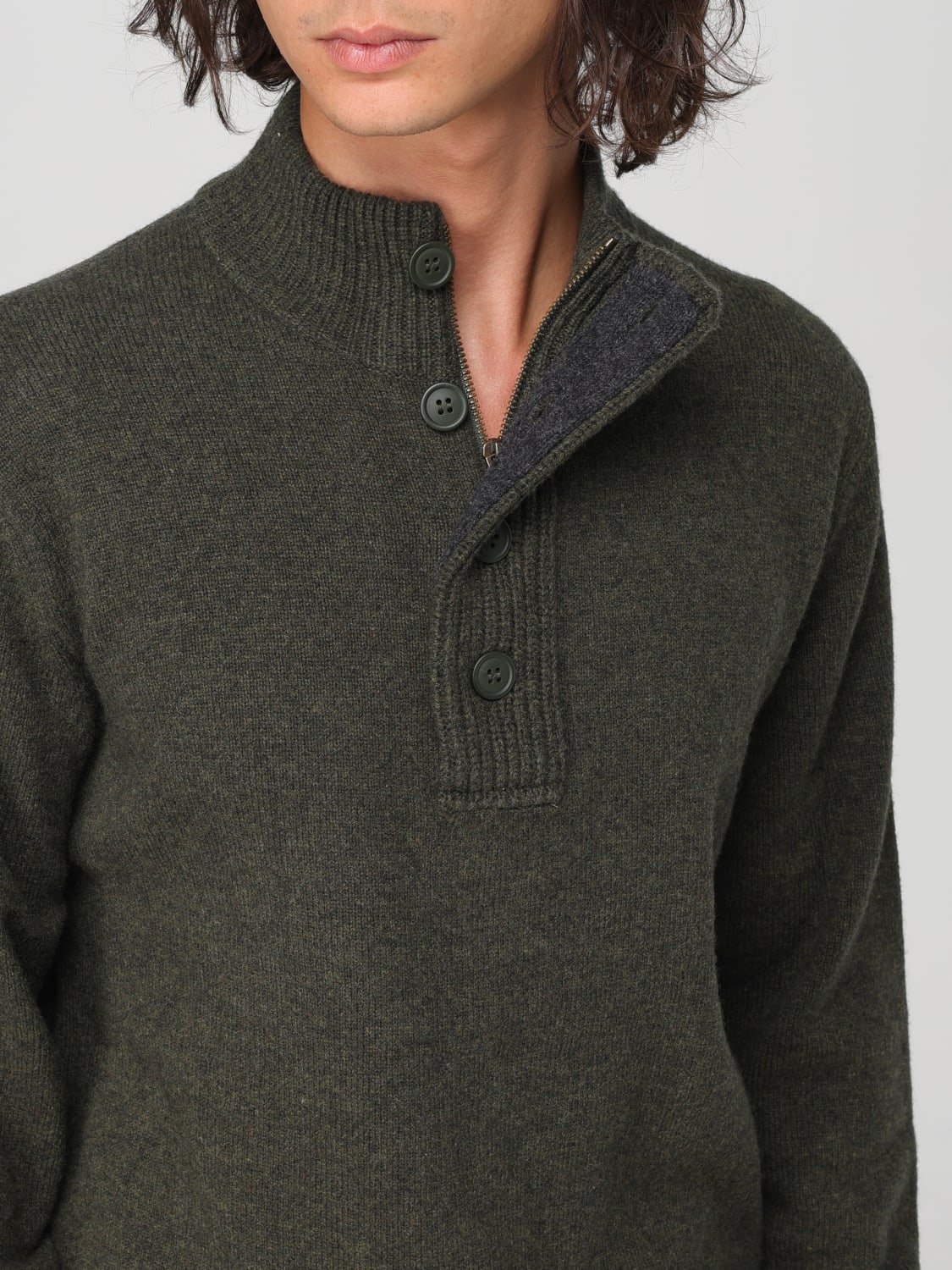 BARBOUR SWEATER: Sweater men Barbour, Green - Img 3