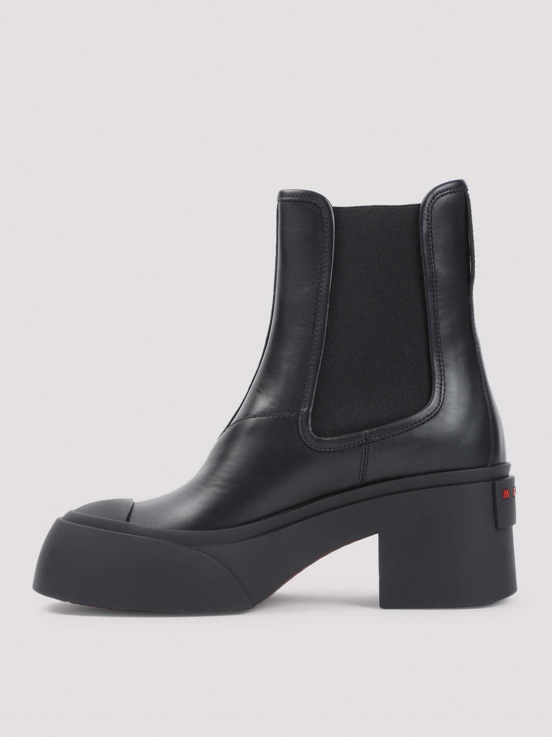 MARNI BOTTINES PLATES: Bottines plates femme Marni, Noir - Img 2