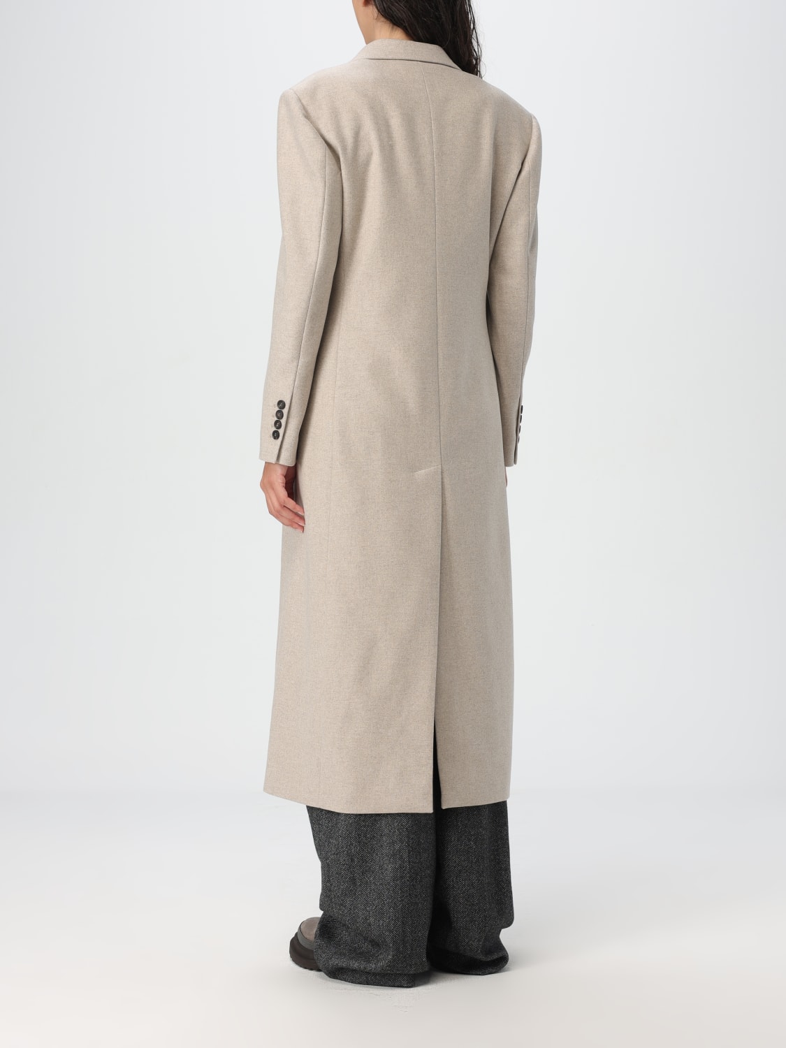 BRUNELLO CUCINELLI COAT: Coat woman Brunello Cucinelli, Beige - Img 3