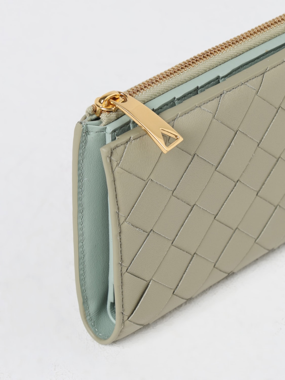 BOTTEGA VENETA WALLET: Wallet woman Bottega Veneta, Sage - Img 4