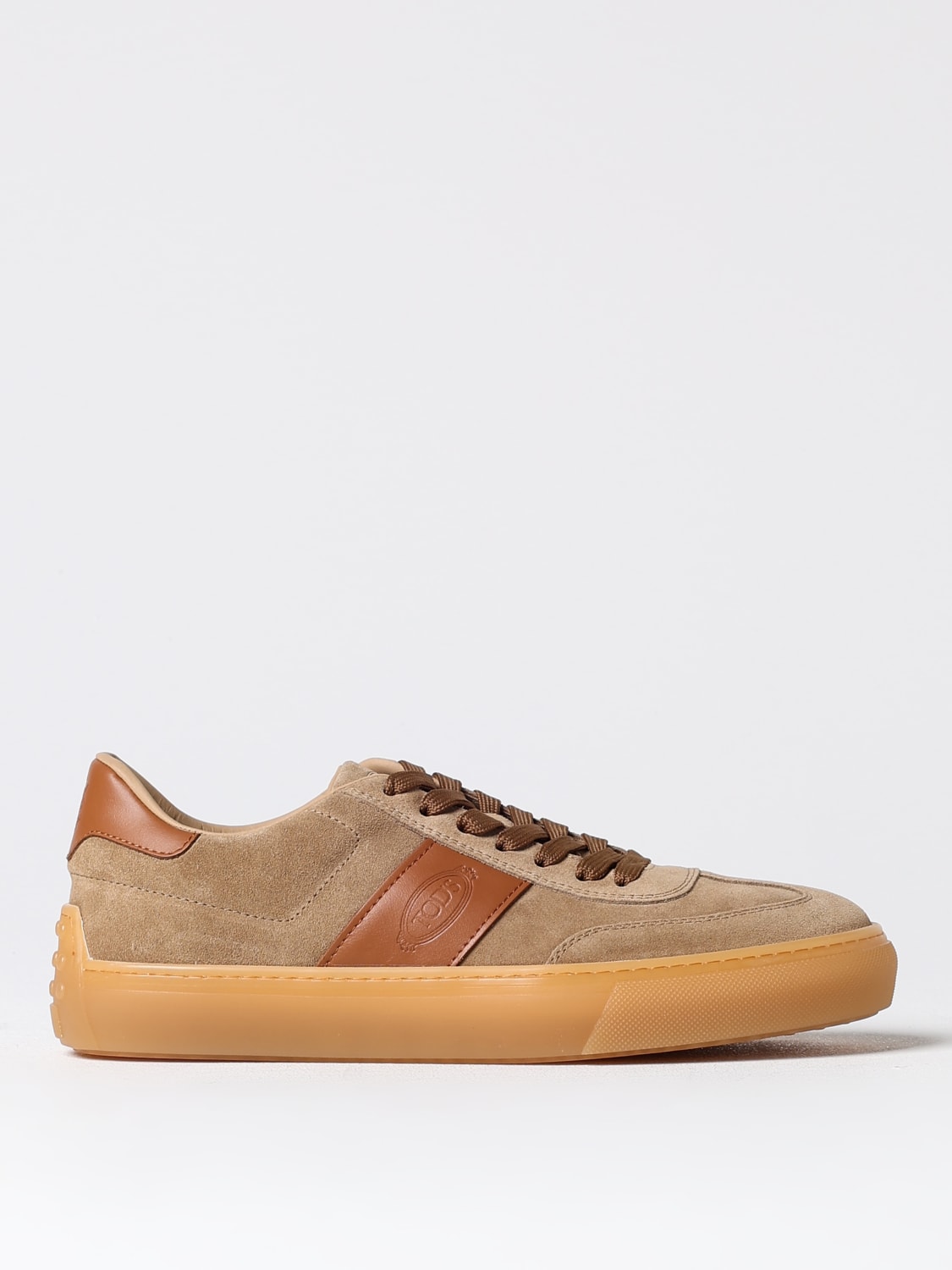 TOD'S SNEAKERS: Sneakers Tod's in camoscio , Beige - Img 1