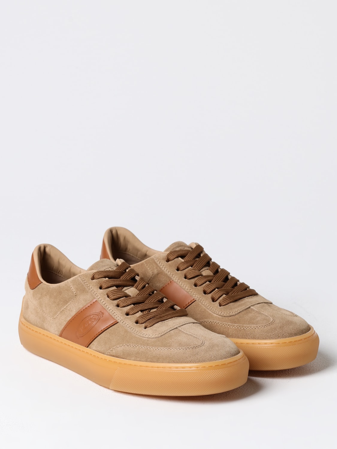 TOD'S SNEAKERS: Sneakers Tod's in camoscio , Beige - Img 2