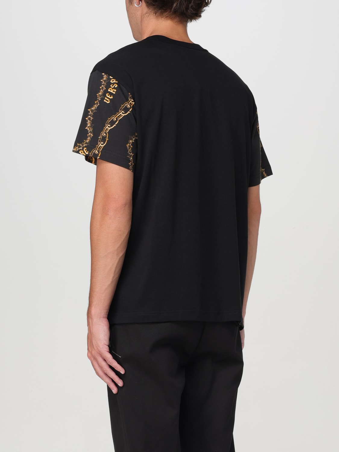 VERSACE JEANS COUTURE T-SHIRT: T-shirt men Versace Jeans Couture, Black 1 - Img 2