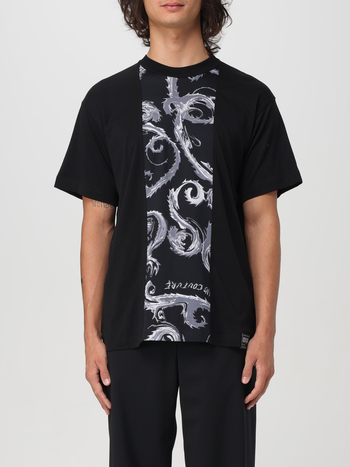 VERSACE JEANS COUTURE CAMISETA: Camiseta hombre Versace Jeans Couture, Negro - Img 1