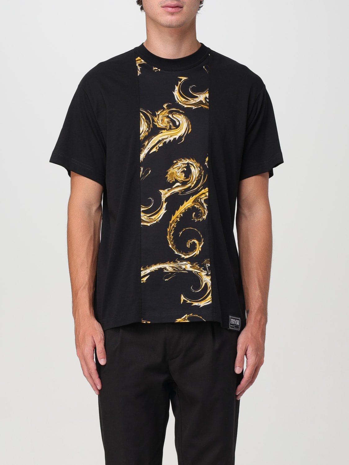 VERSACE JEANS COUTURE CAMISETA: Camiseta hombre Versace Jeans Couture, Negro 1 - Img 1