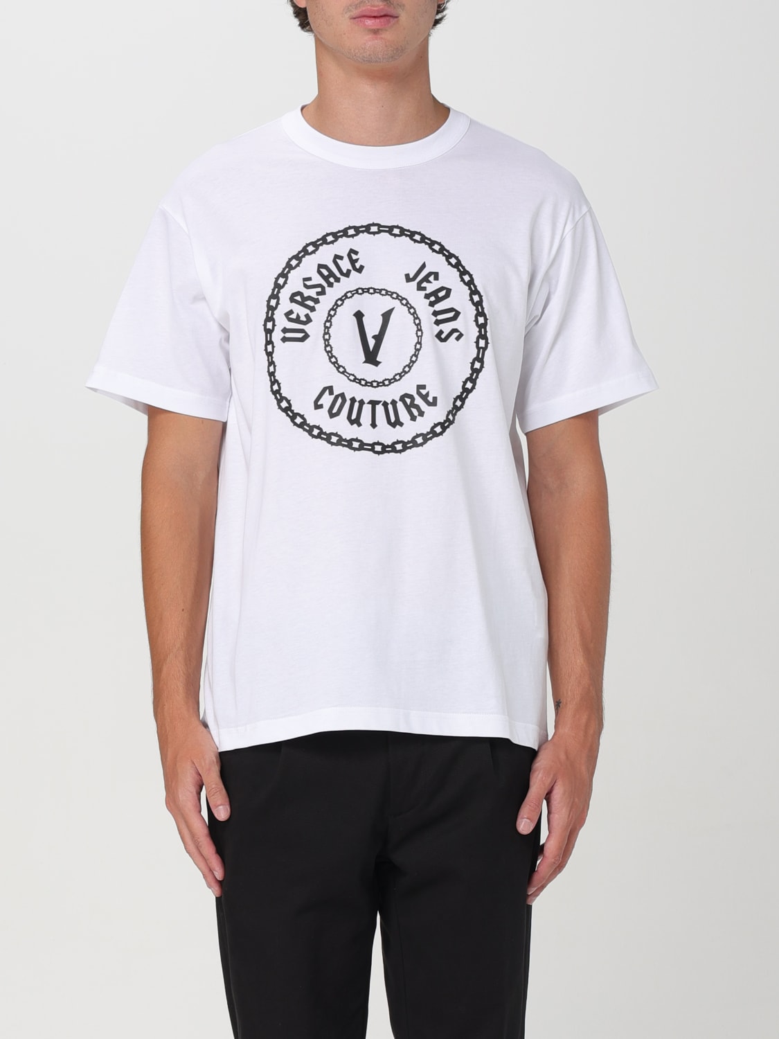 VERSACE JEANS COUTURE T-SHIRT: T-shirt men Versace Jeans Couture, White - Img 1