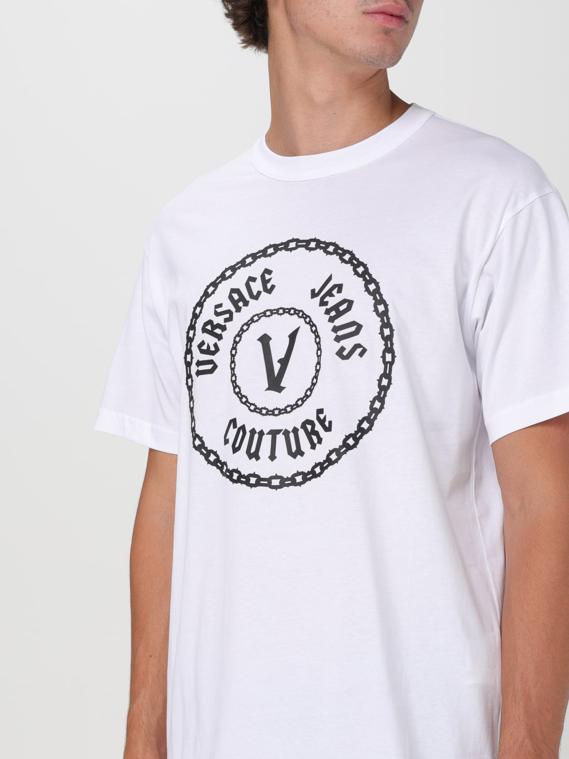 VERSACE JEANS COUTURE T-SHIRT: T-shirt men Versace Jeans Couture, White - Img 3