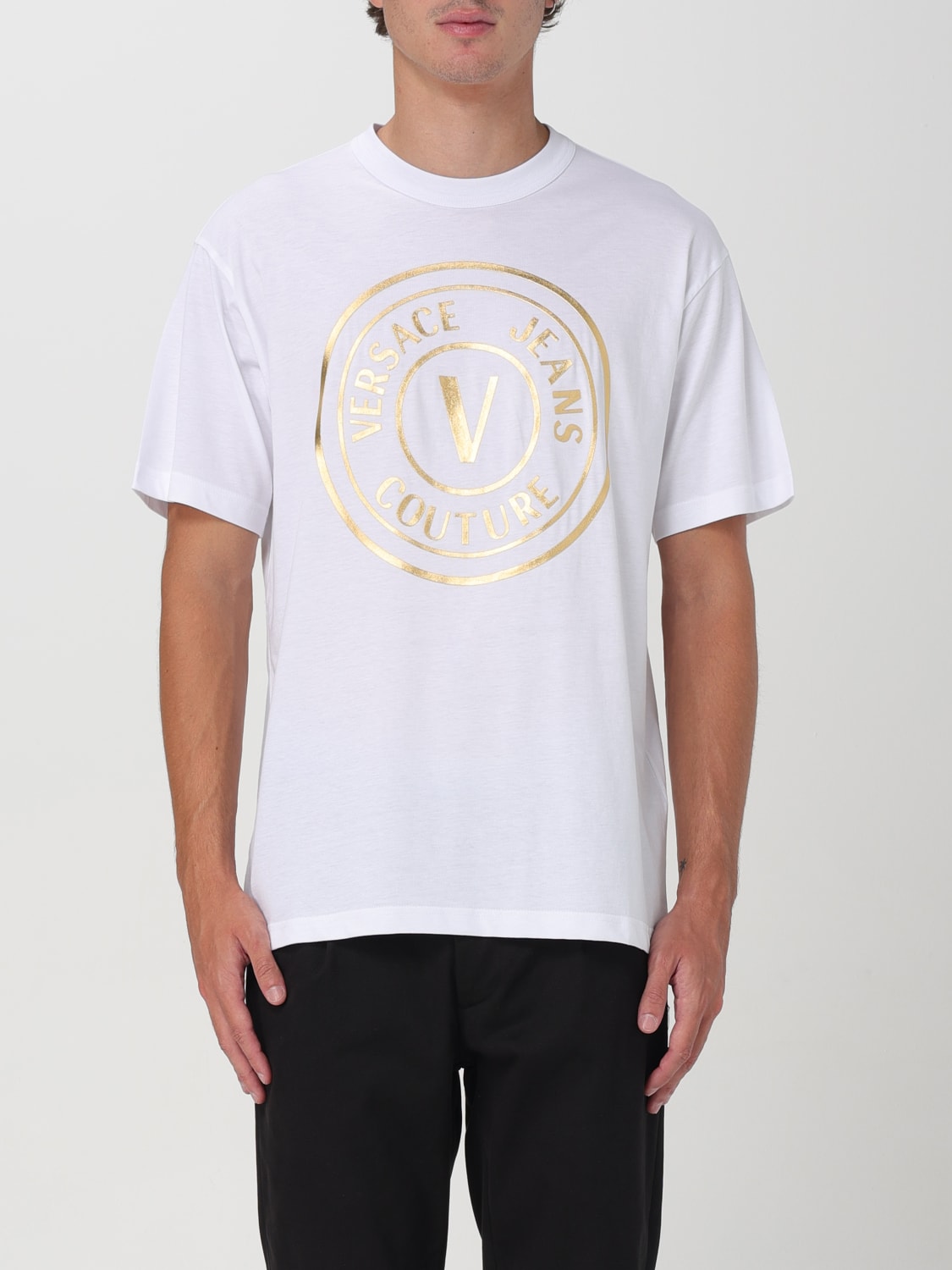 VERSACE JEANS COUTURE T-SHIRT: T-shirt men Versace Jeans Couture, White - Img 1