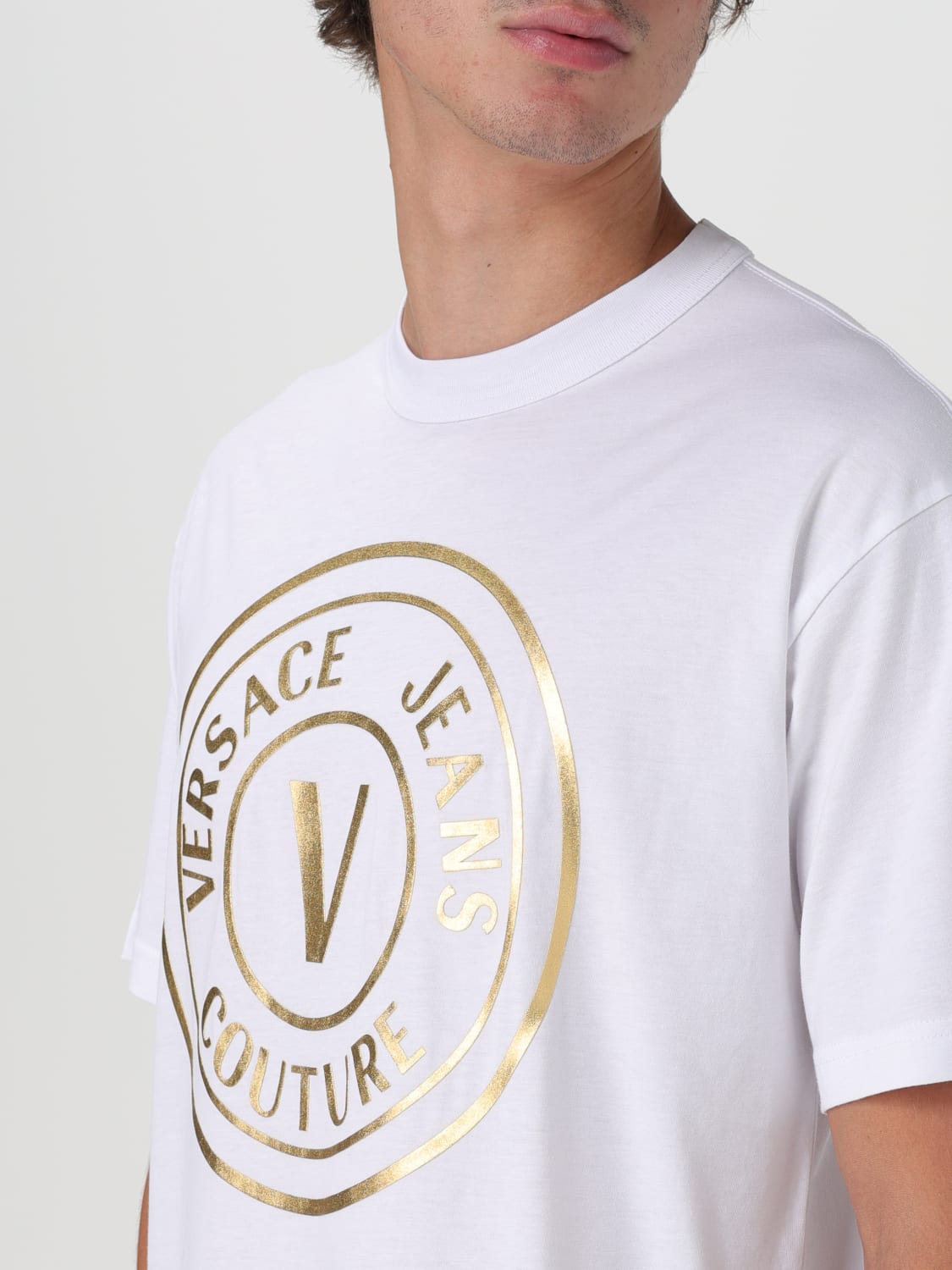 VERSACE JEANS COUTURE T-SHIRT: T-shirt men Versace Jeans Couture, White - Img 3