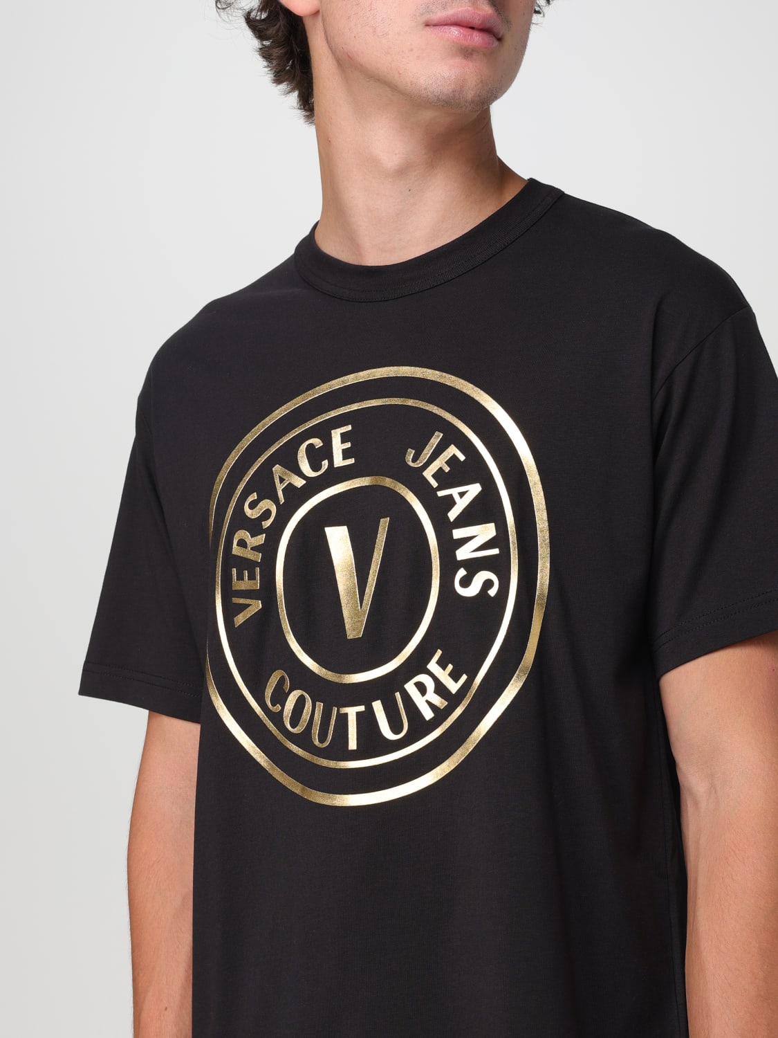 VERSACE JEANS COUTURE T-SHIRT: T-shirt men Versace Jeans Couture, Black - Img 3