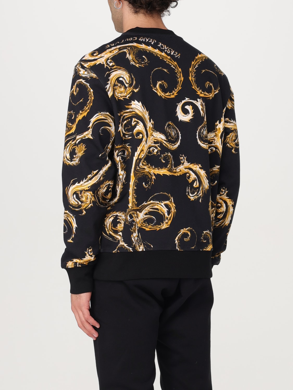 VERSACE JEANS COUTURE SWEATSHIRT: Sweatshirt men Versace Jeans Couture, Black 1 - Img 2