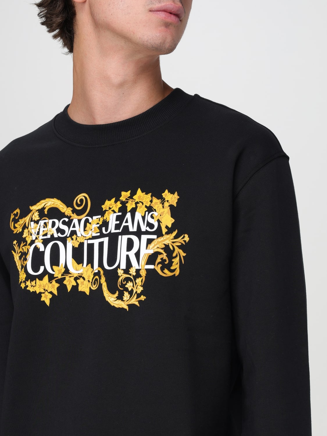 VERSACE JEANS COUTURE SUDADERA: Sudadera hombre Versace Jeans Couture, Negro - Img 3