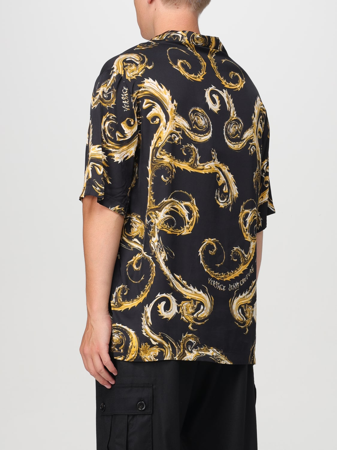 VERSACE JEANS COUTURE SHIRT: Shirt men Versace Jeans Couture, Black - Img 2