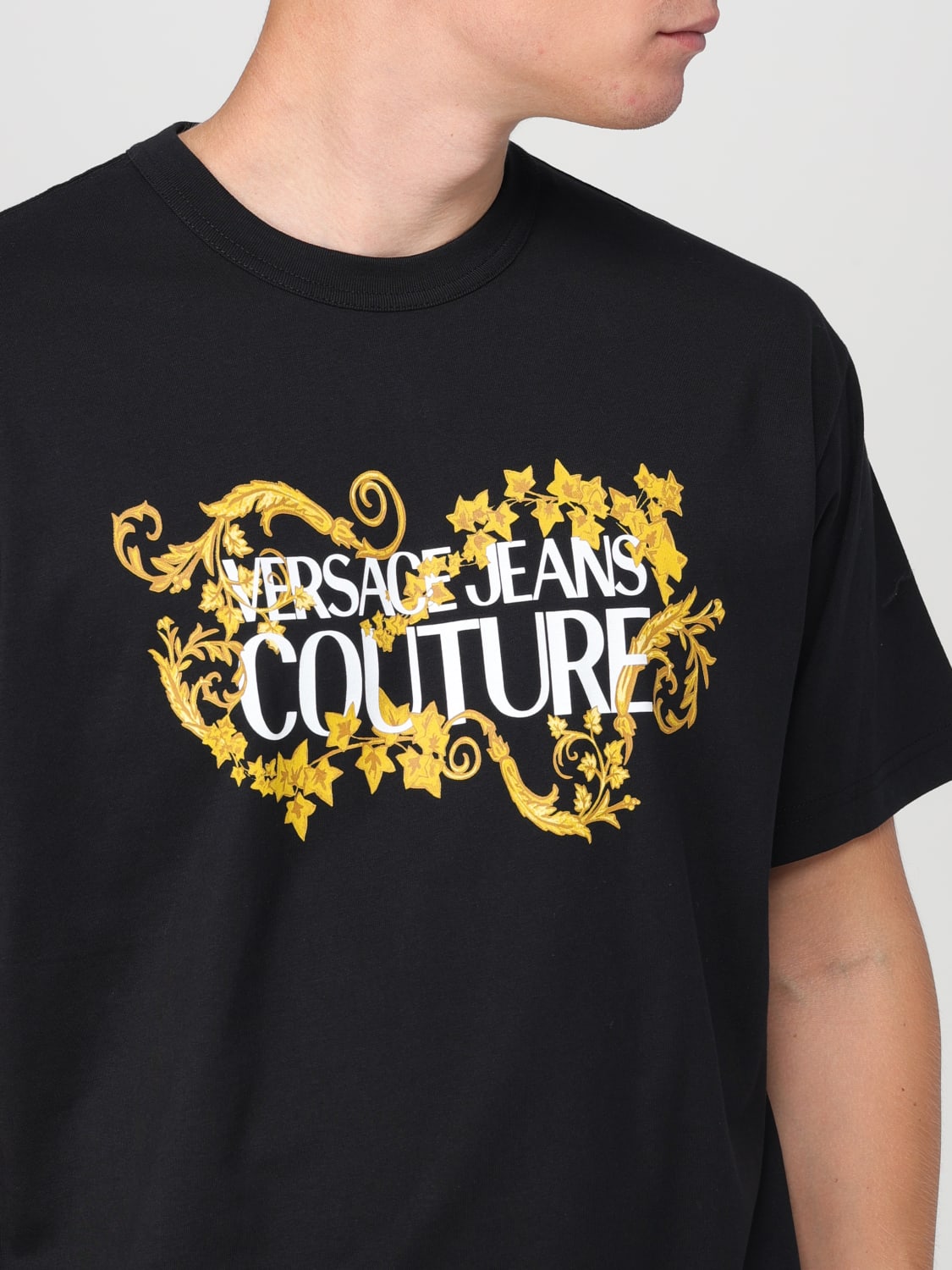 VERSACE JEANS COUTURE T-SHIRT: T-shirt men Versace Jeans Couture, Black - Img 3