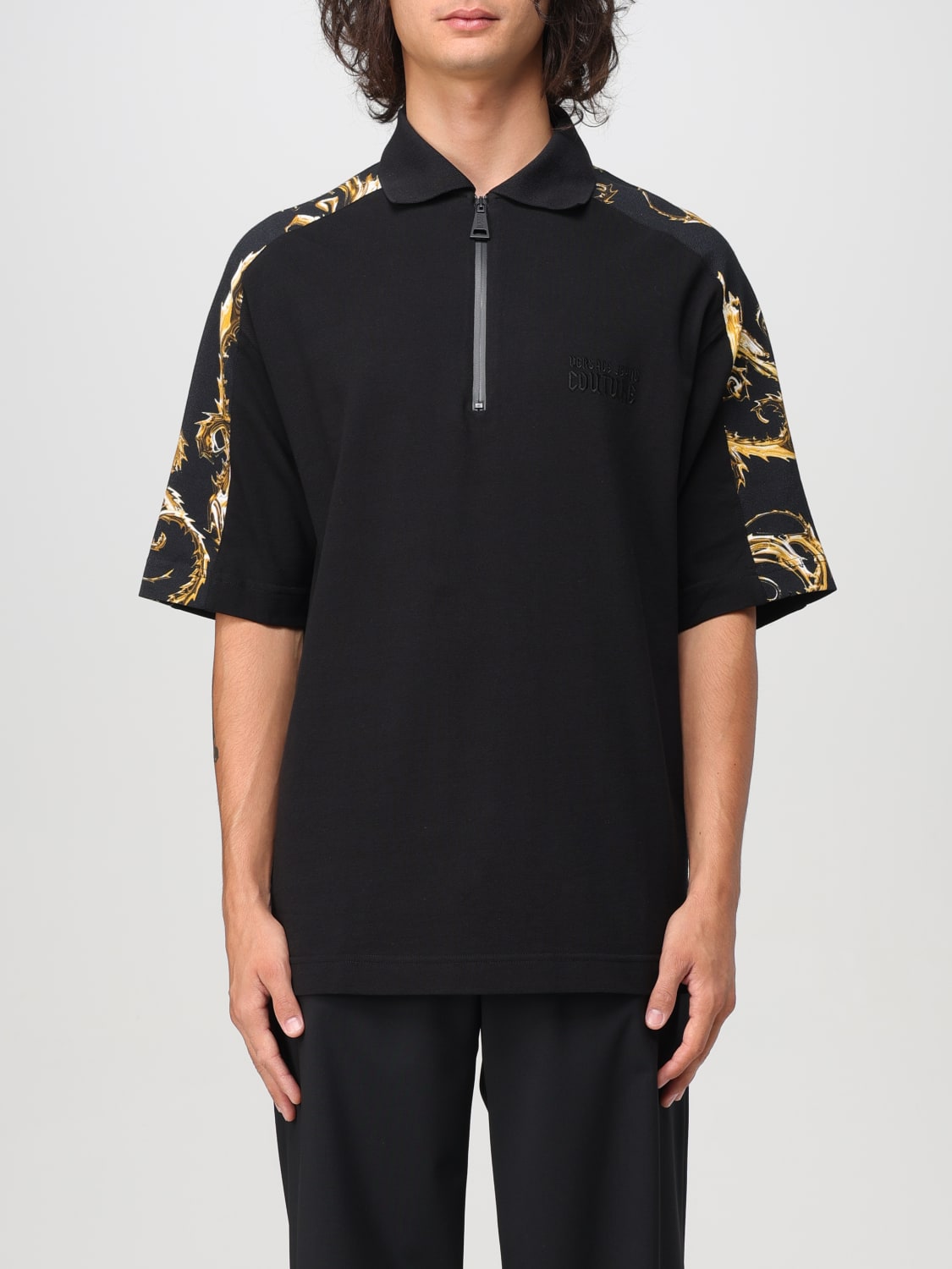 VERSACE JEANS COUTURE POLO: Polo hombre Versace Jeans Couture, Negro - Img 1