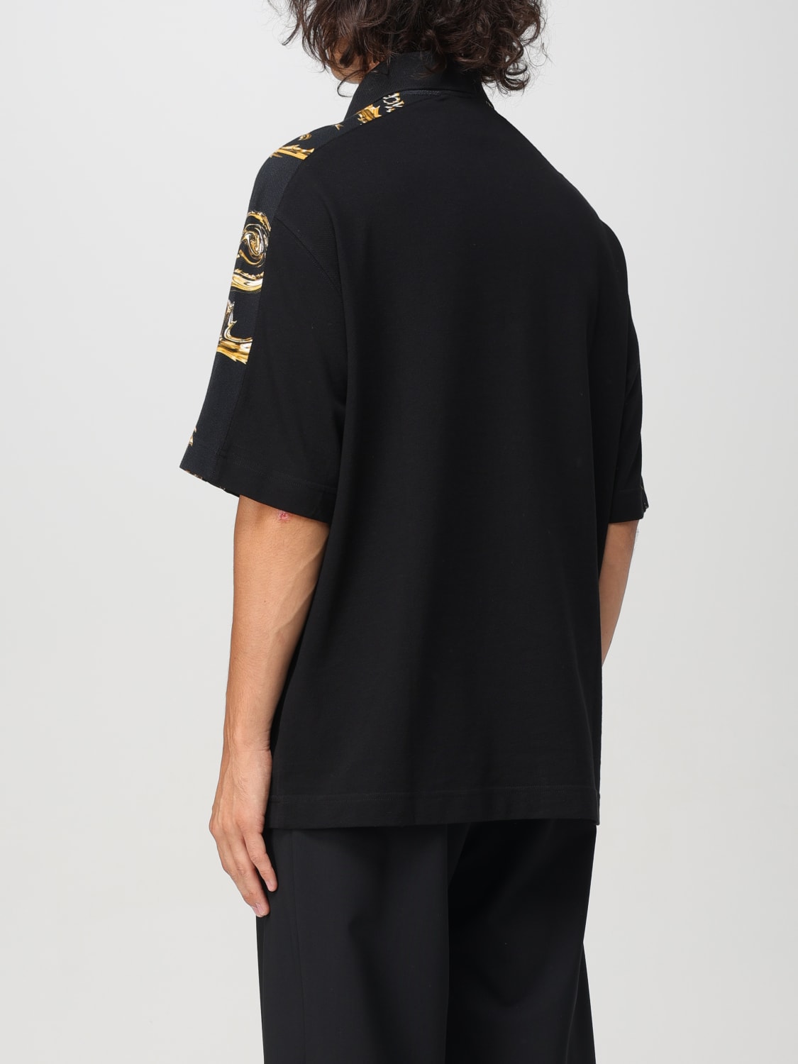 VERSACE JEANS COUTURE POLO SHIRT: Polo shirt men Versace Jeans Couture, Black - Img 2