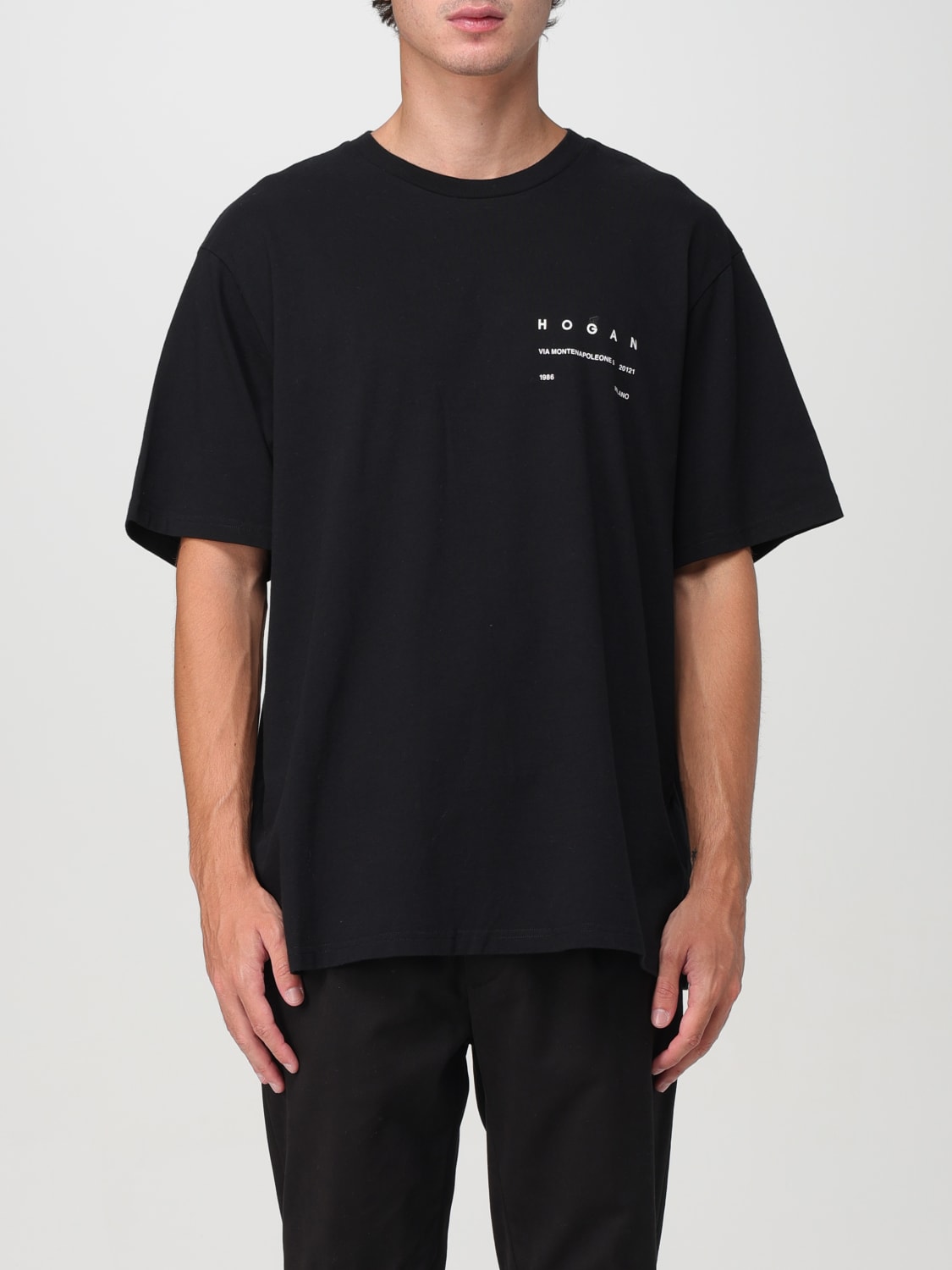 HOGAN T-SHIRT: T-shirt men Hogan, Black - Img 1