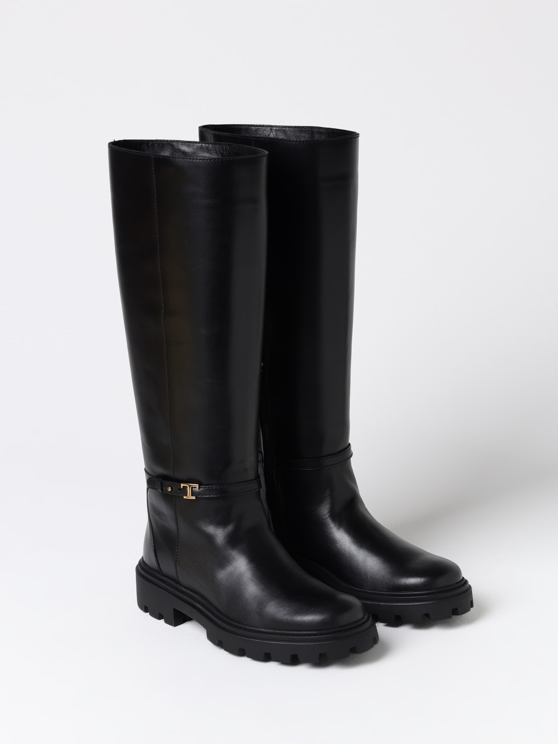 TOD'S BOTTES: Bottines plates femme Tod's, Noir - Img 2