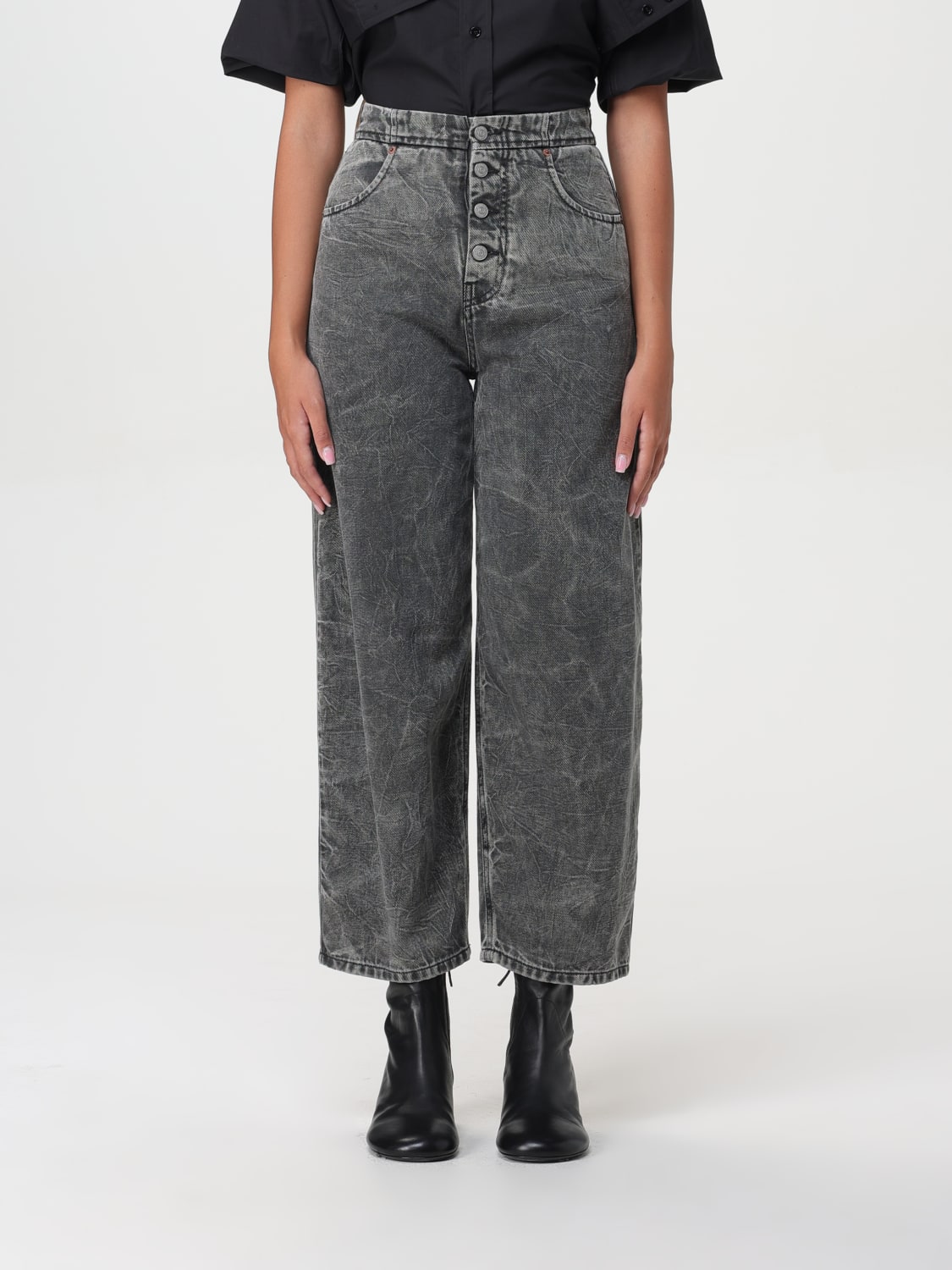 MM6 MAISON MARGIELA JEANS: Pants woman Mm6 Maison Margiela, Grey - Img 1