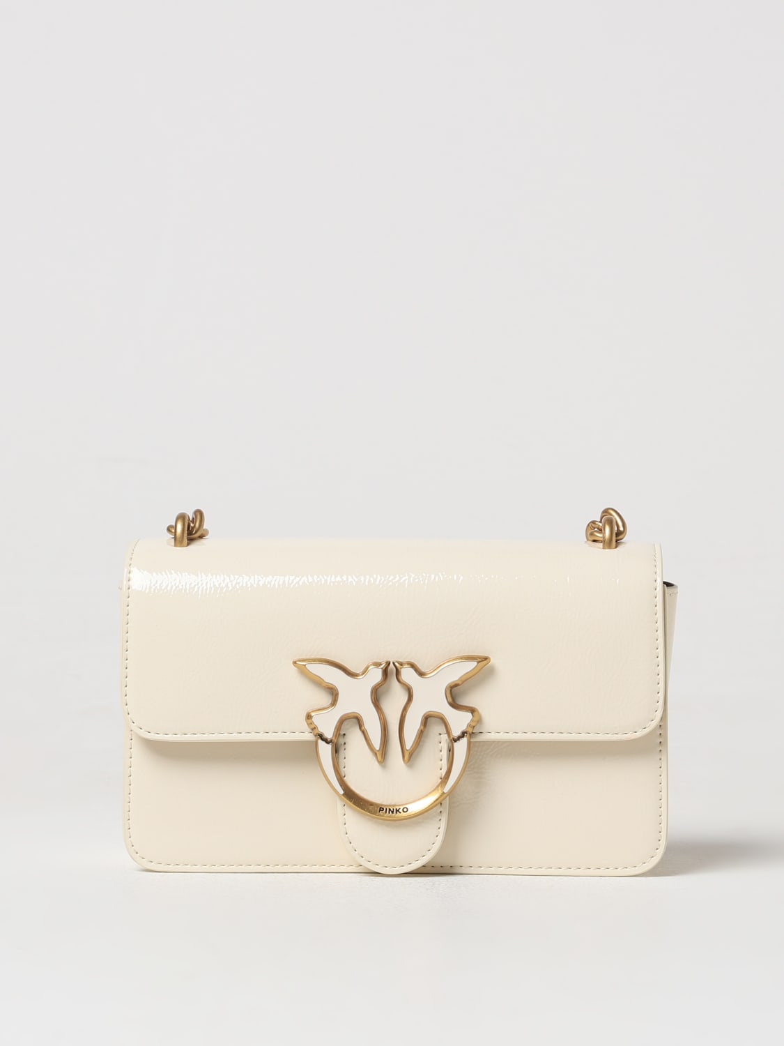 PINKO MINI SAC À MAIN: Sac porté épaule femme Pinko, Blanc - Img 1