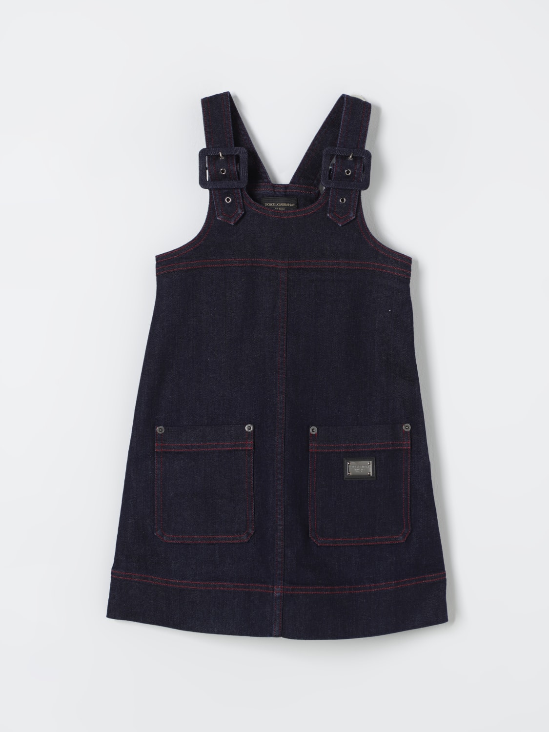 DOLCE & GABBANA DRESS: Dress kids Dolce & Gabbana, Denim - Img 1