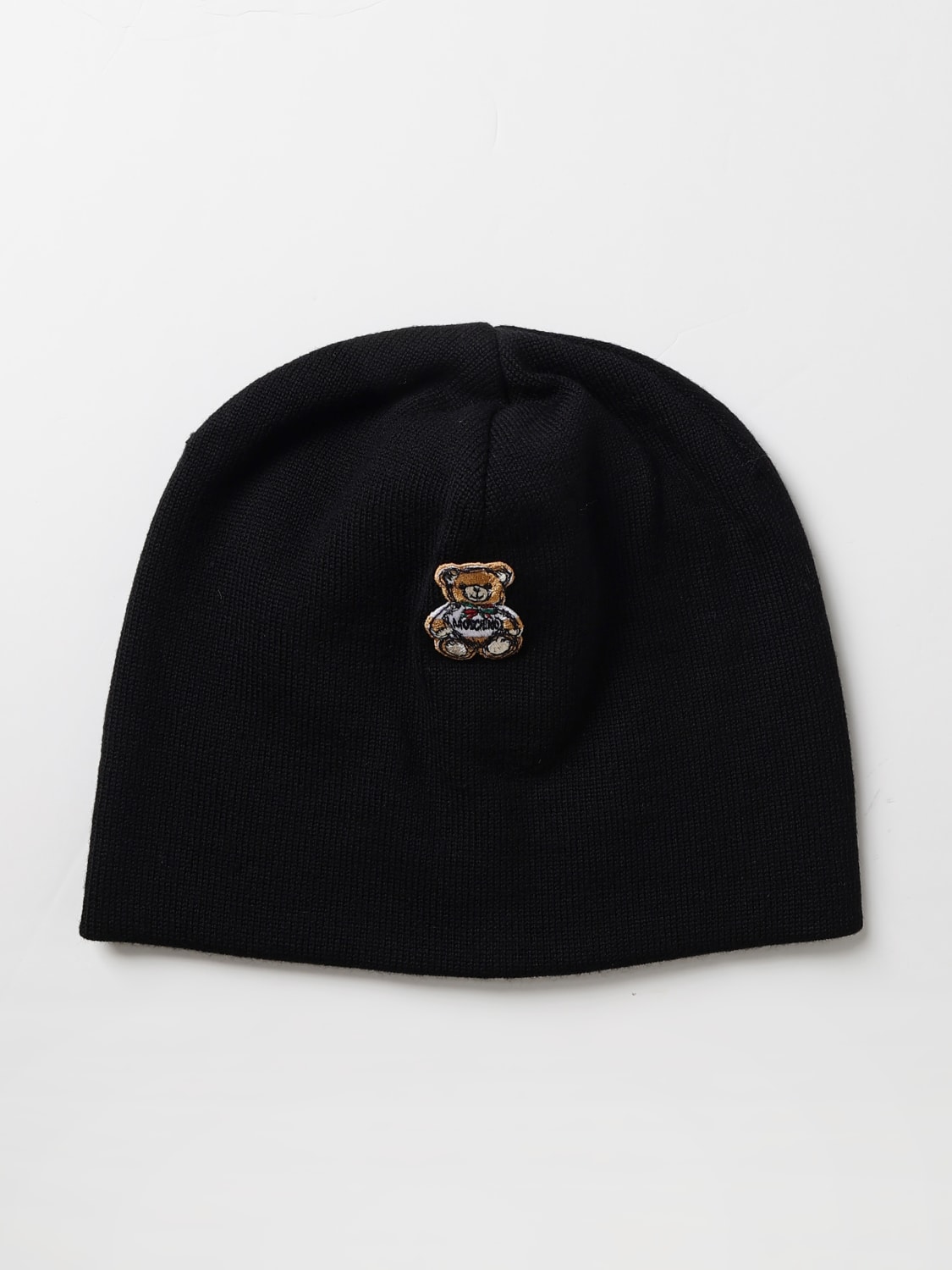 MOSCHINO COUTURE GORRO: Gorro hombre Moschino Couture, Negro - Img 1