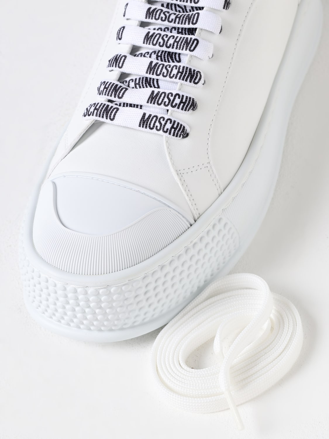 MOSCHINO COUTURE SNEAKERS: Sneakers men Moschino Couture, White - Img 4